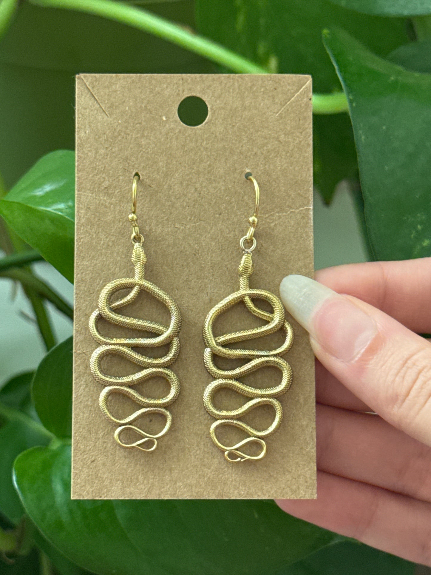 Snake Gold Earrings