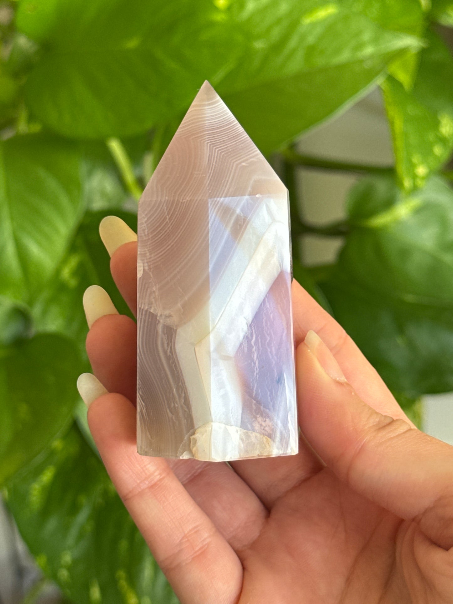 Pink Dyed Jelly Agate Tower