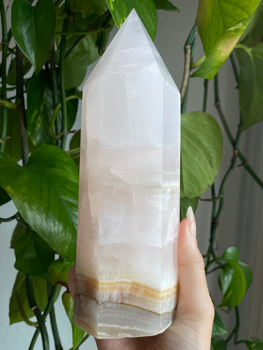 XL Pink Calcite Tower (UV Reactive)