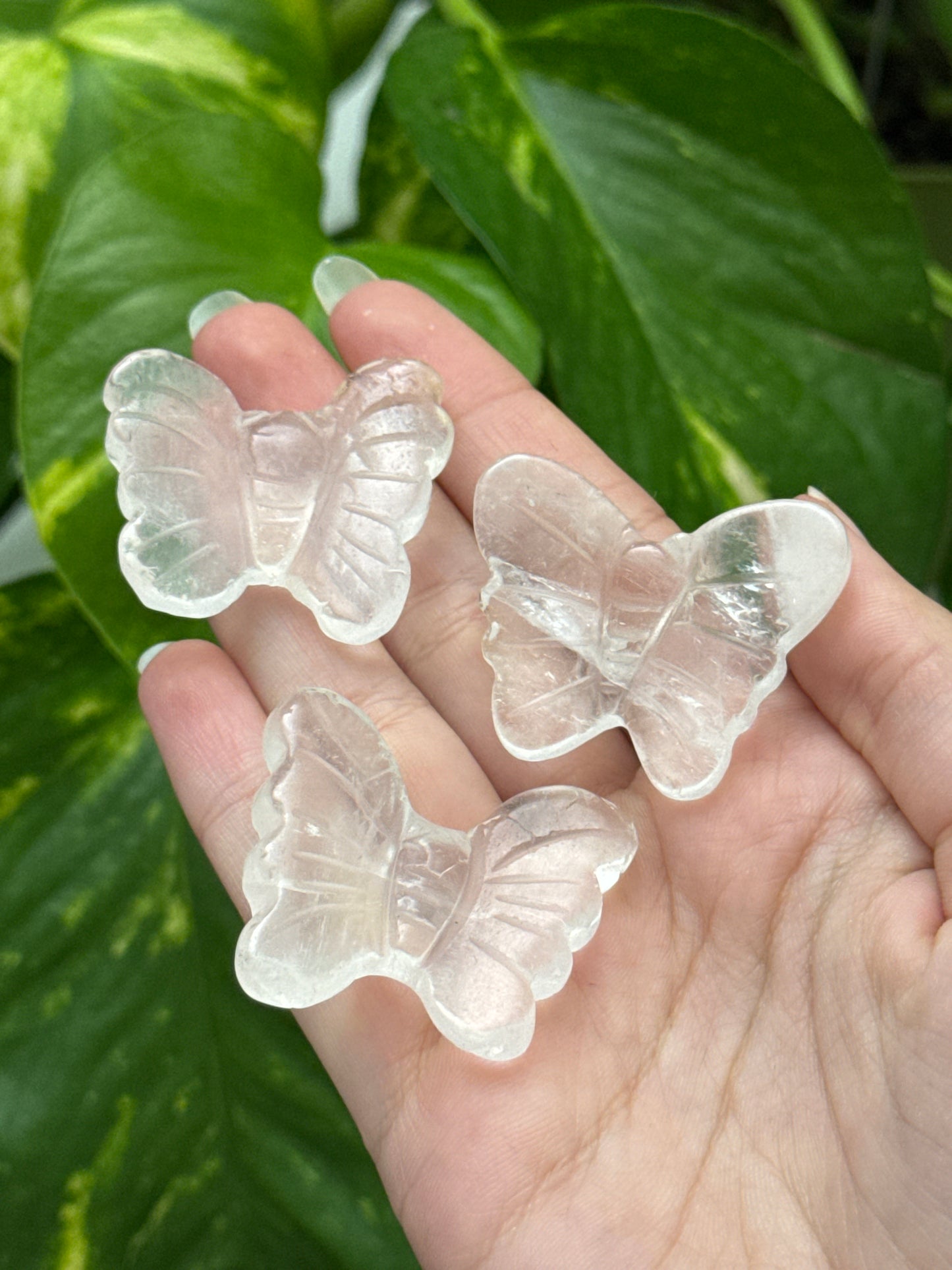 Clear Quartz Butterfly
