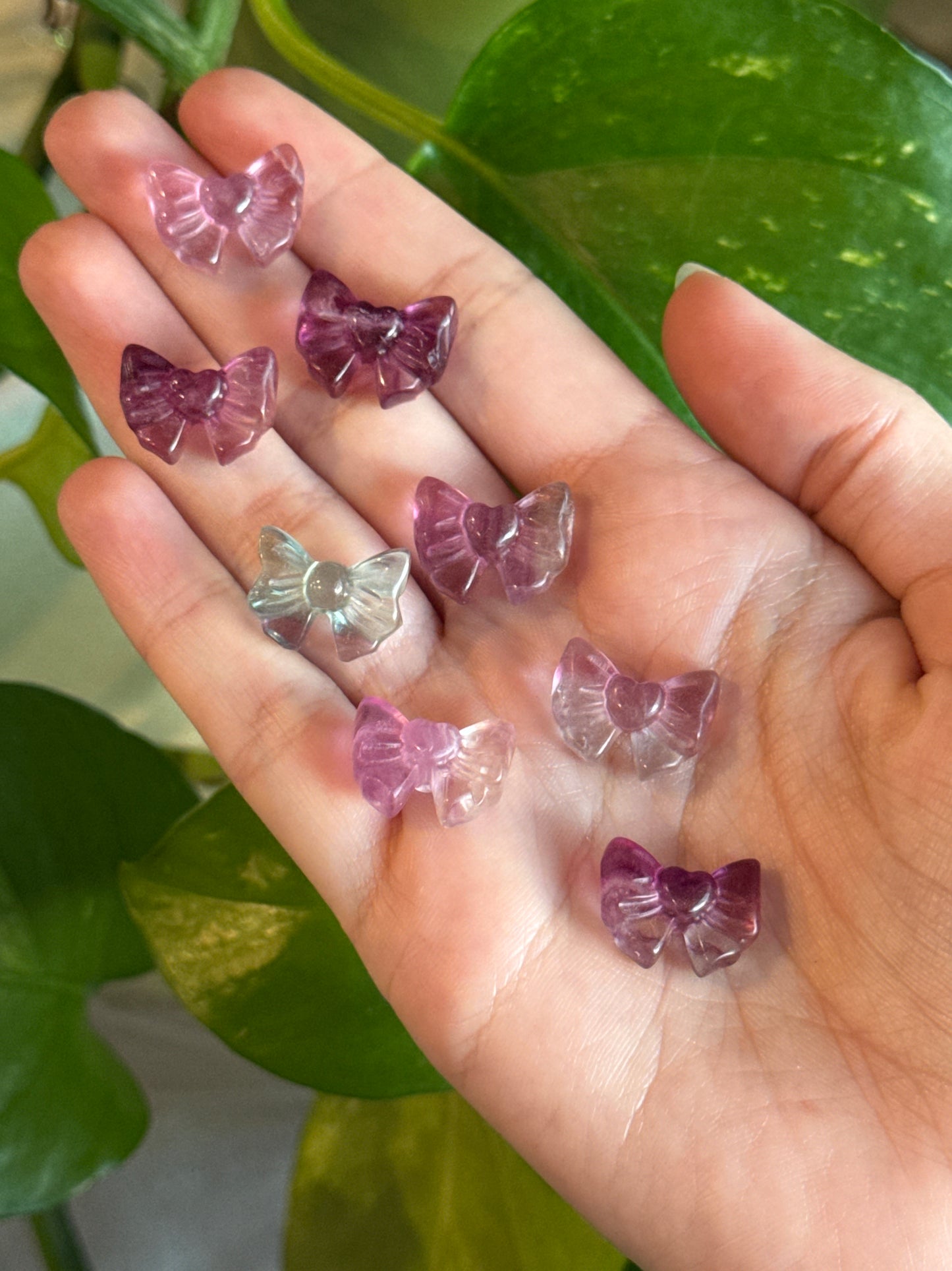 Bow Fluorite Mini Carving | You Pick Color