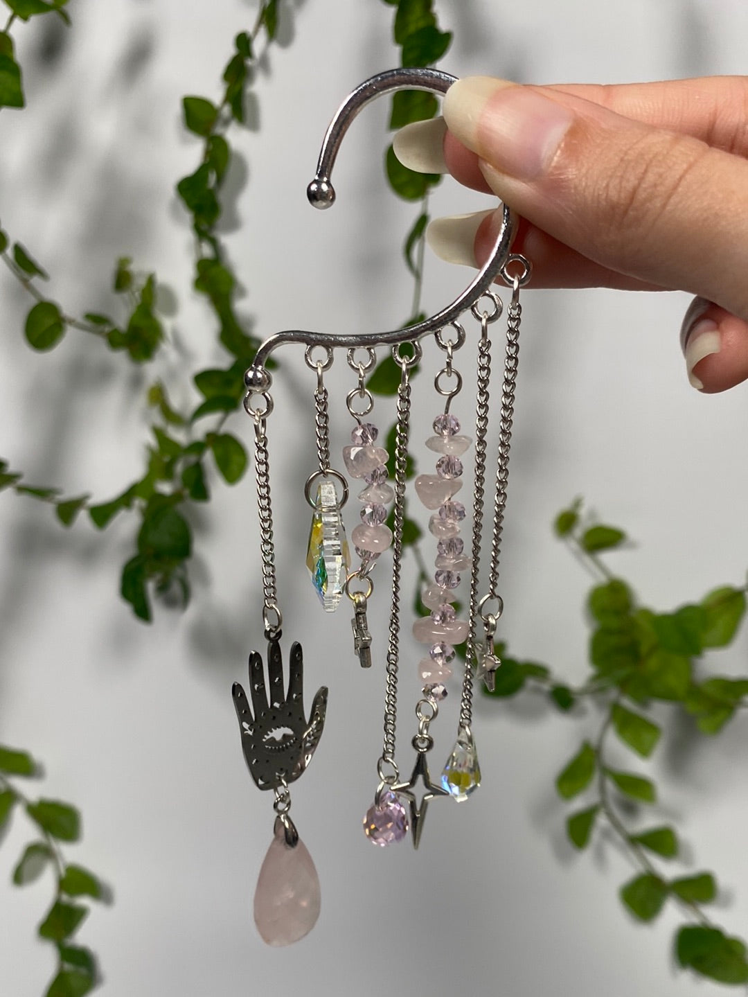 Rose Quartz Ear Cuff