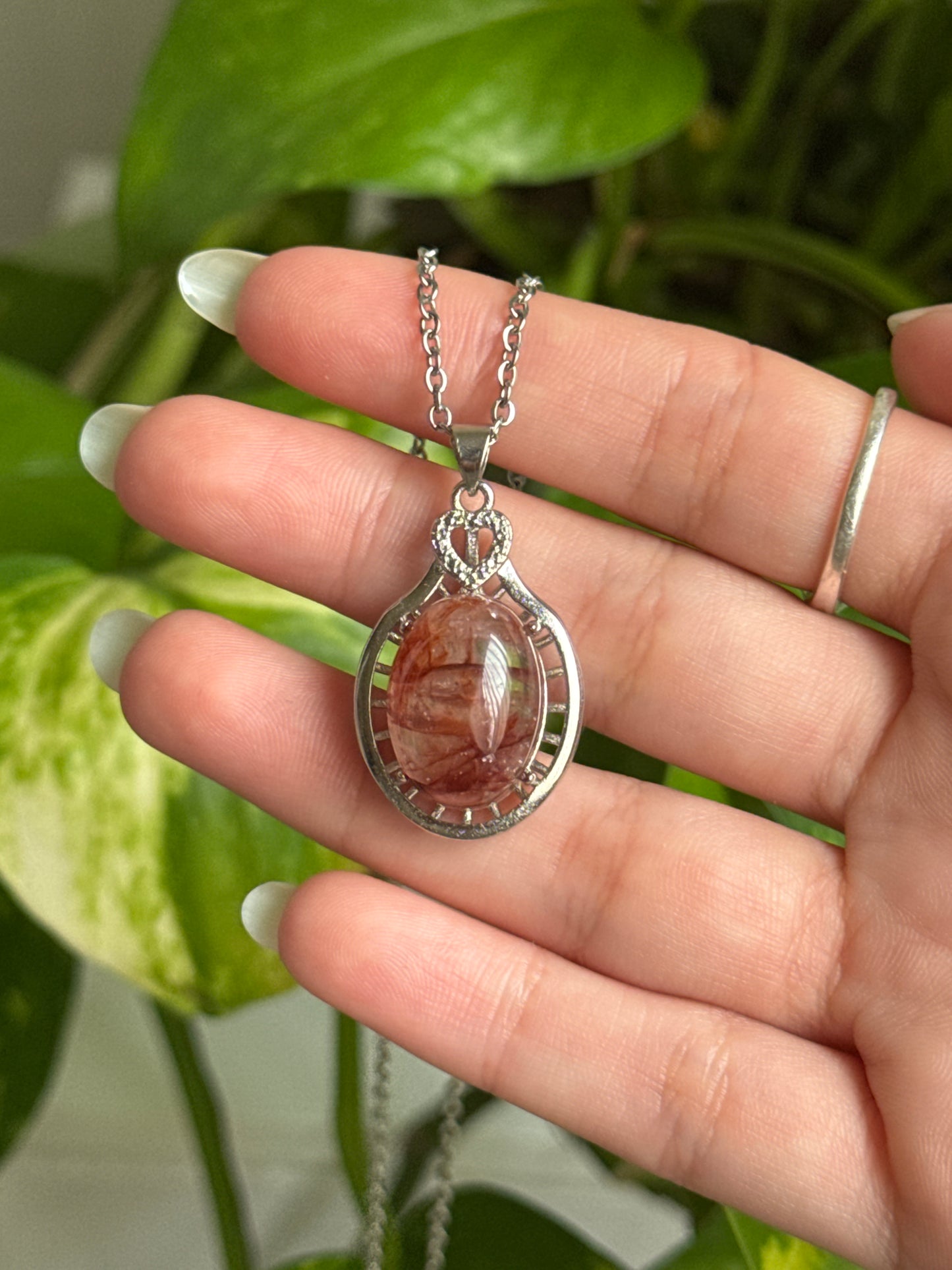 Fire Quartz Necklace