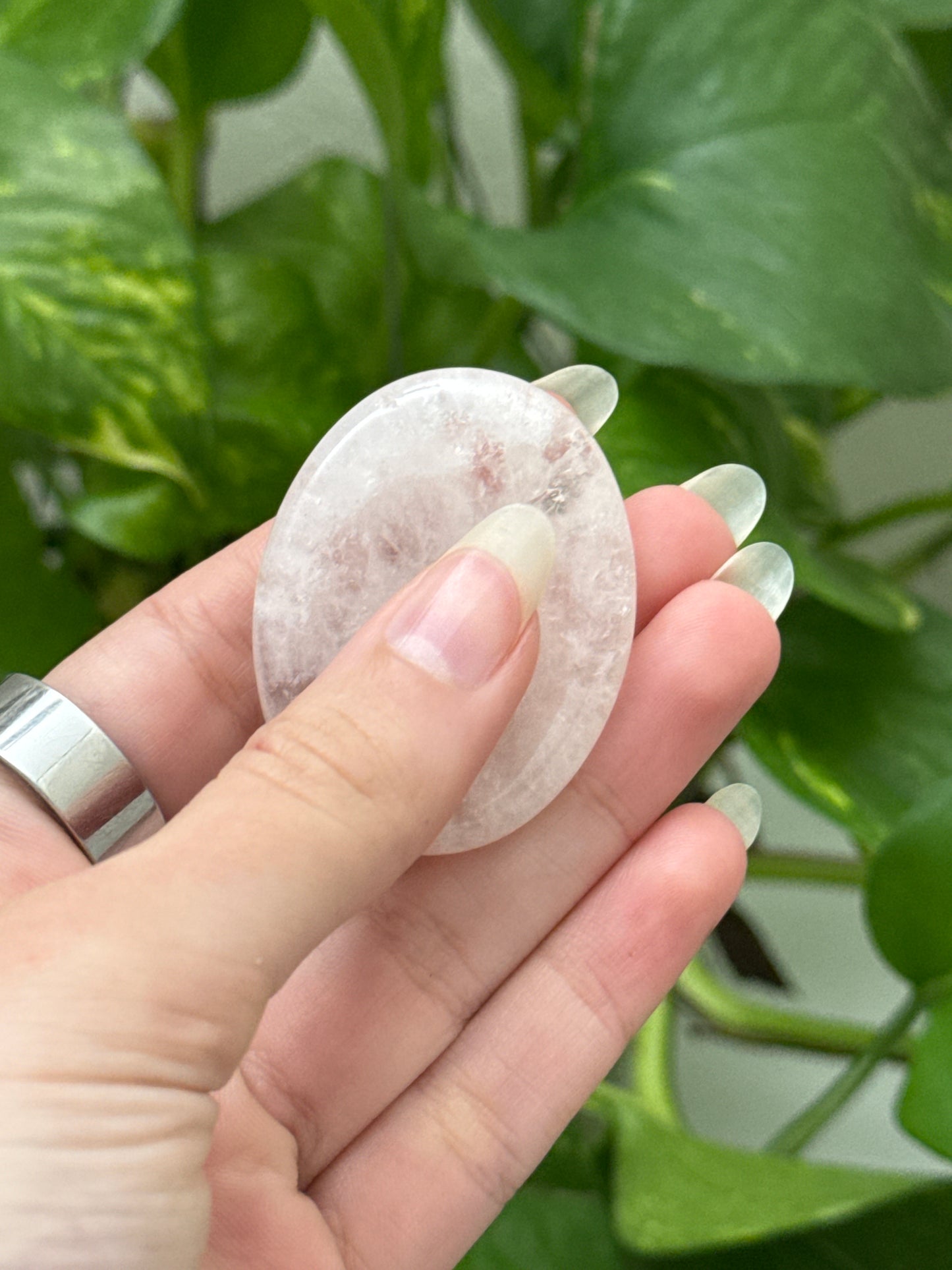 Rose Quartz Worry Stone