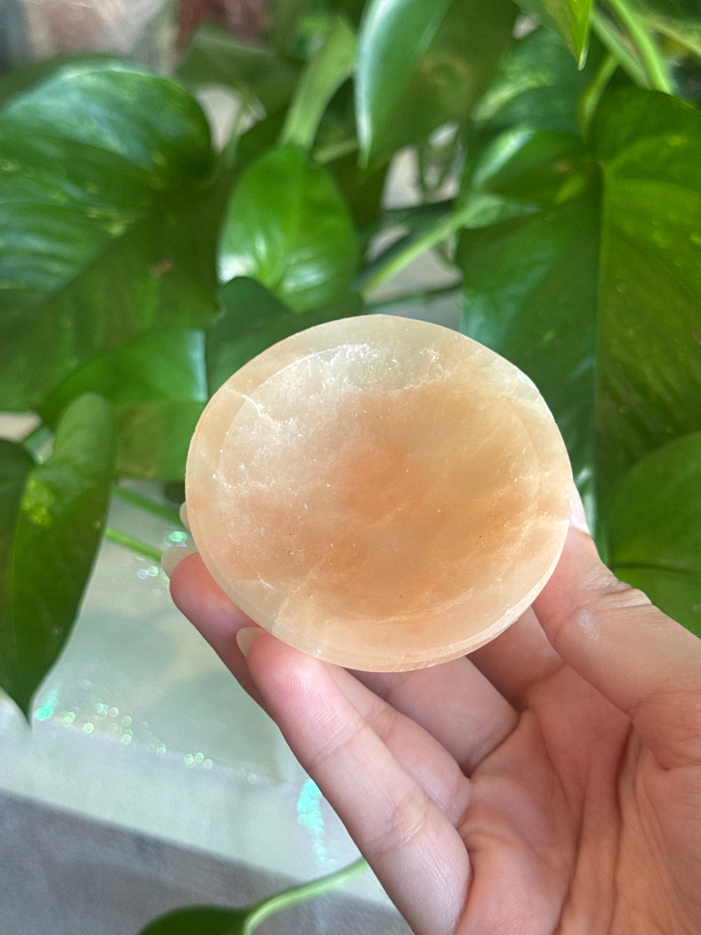 Peachy Selenite Mini Bowl