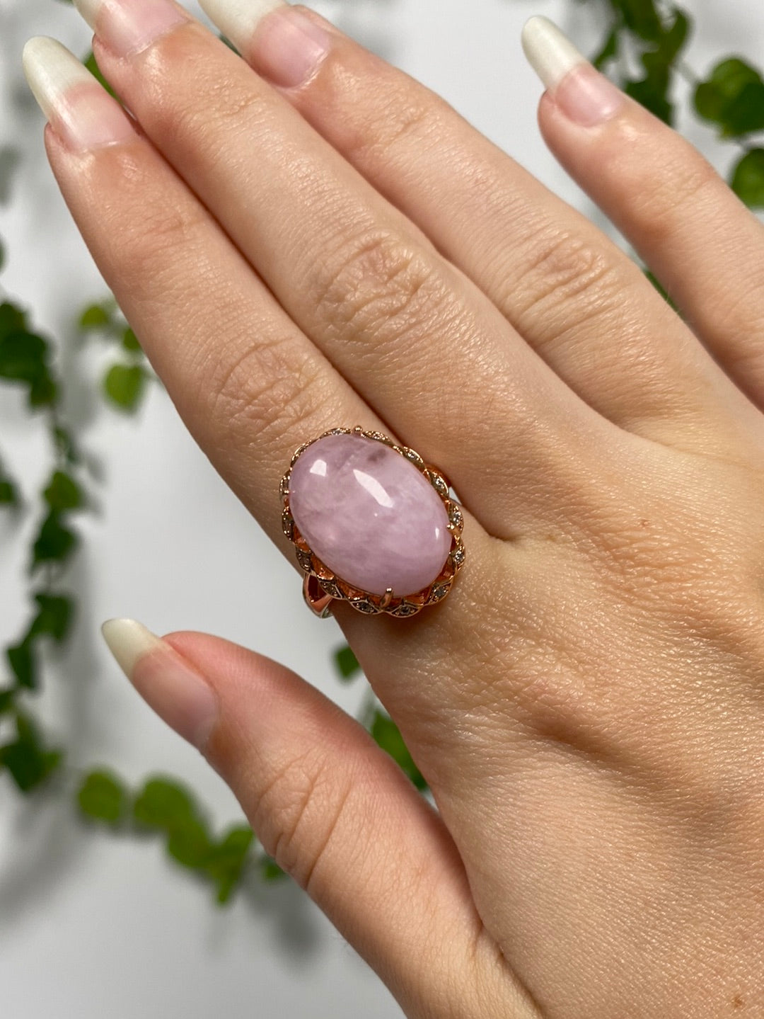 Kunzite Adjustable Ring
