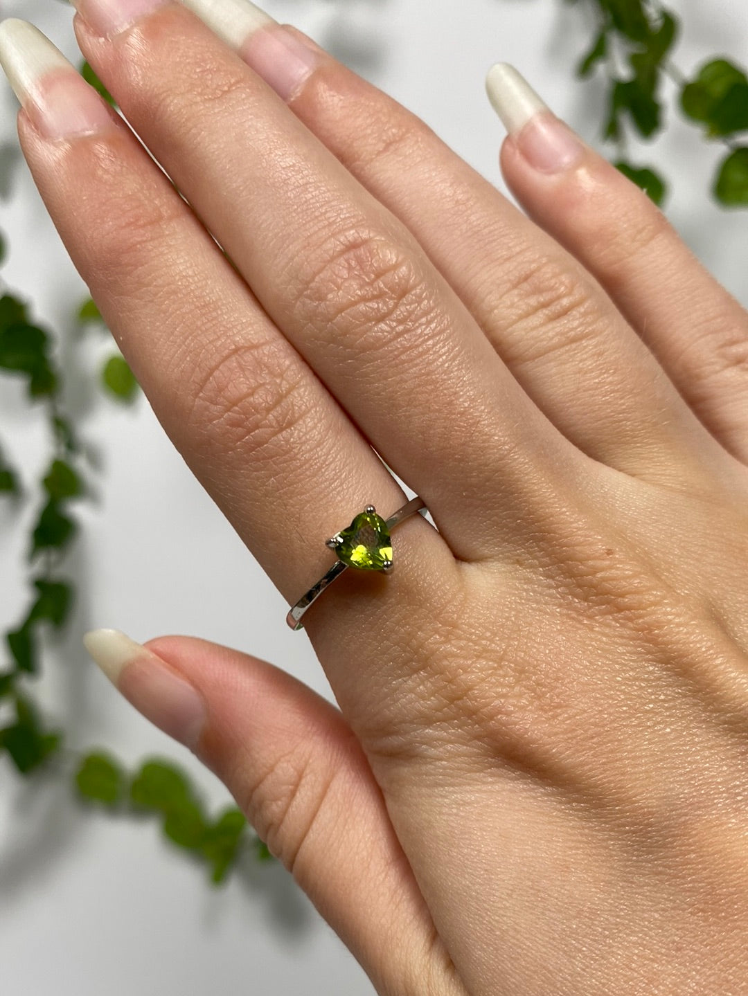 Peridot Adjustable Ring