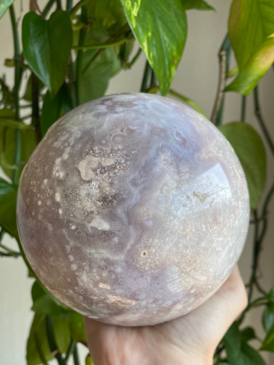 XL Pastel Purple & Pink Amethyst Sphere 115mm 4.8lbs
