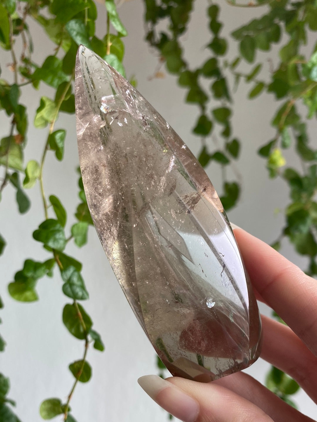 Smoky Quartz Flame With Rainbows B