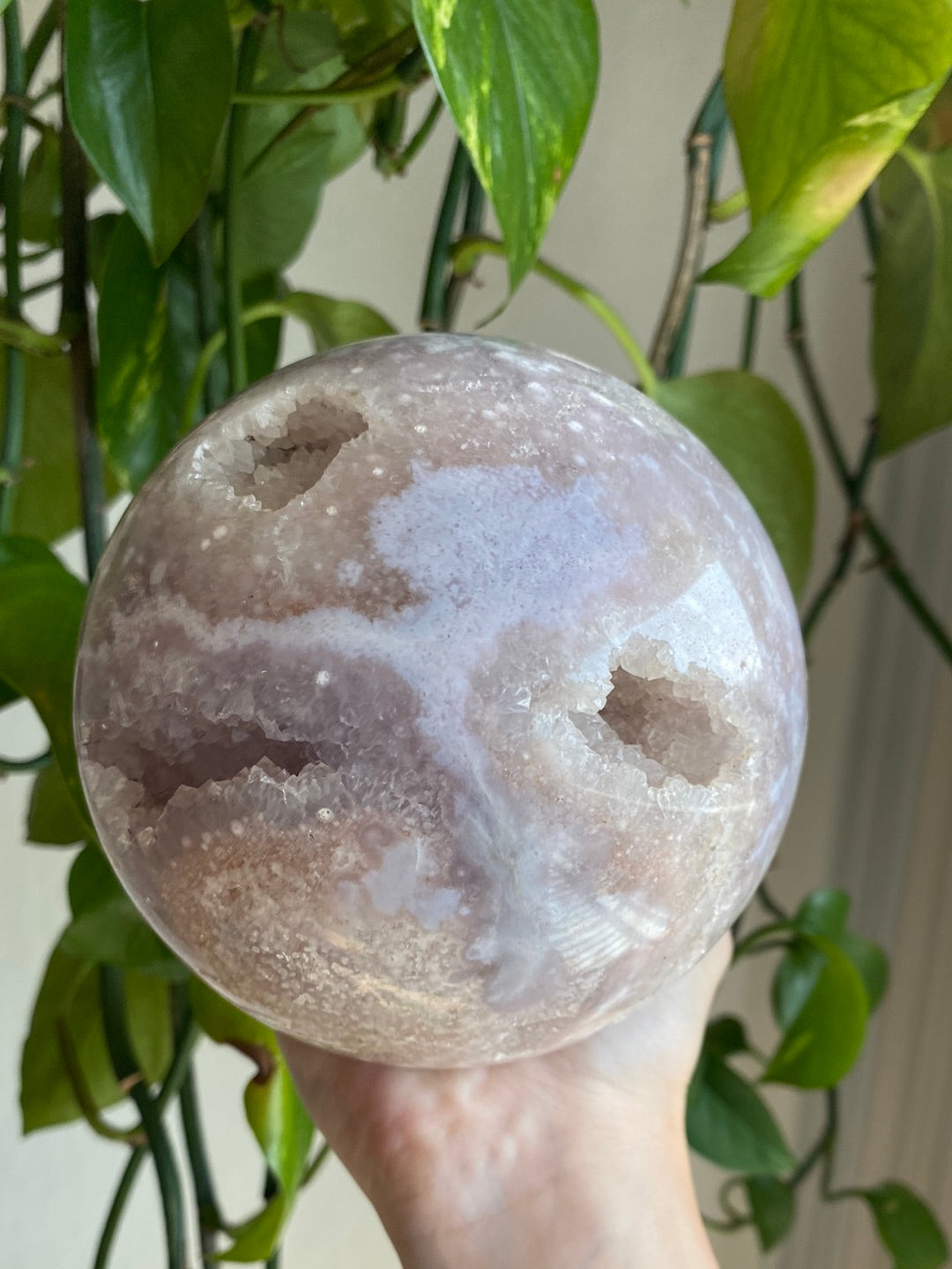 XL Pastel Purple & Pink Amethyst Sphere 115mm 4.8lbs