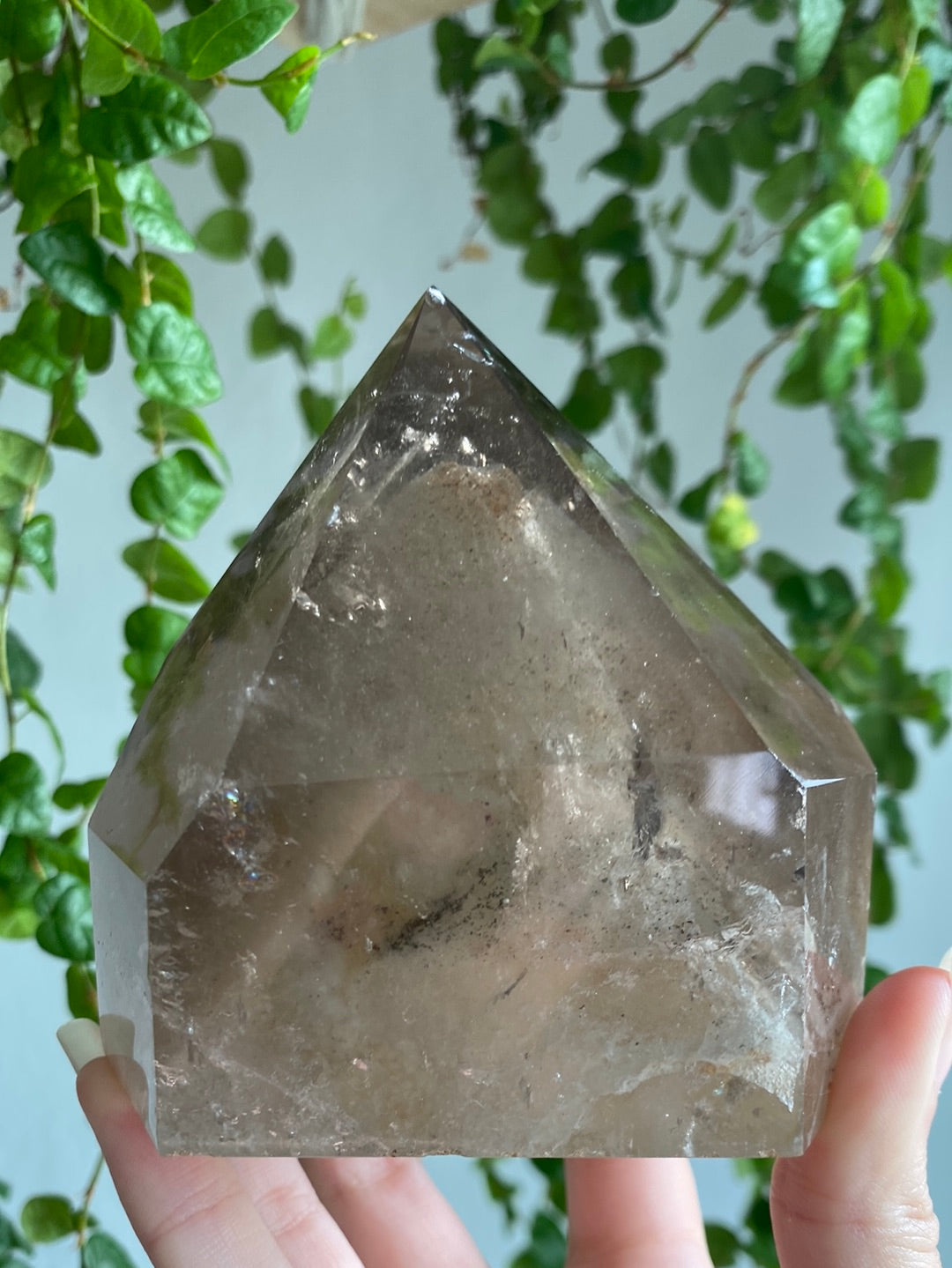 XL Smoky Garden Quartz Tower