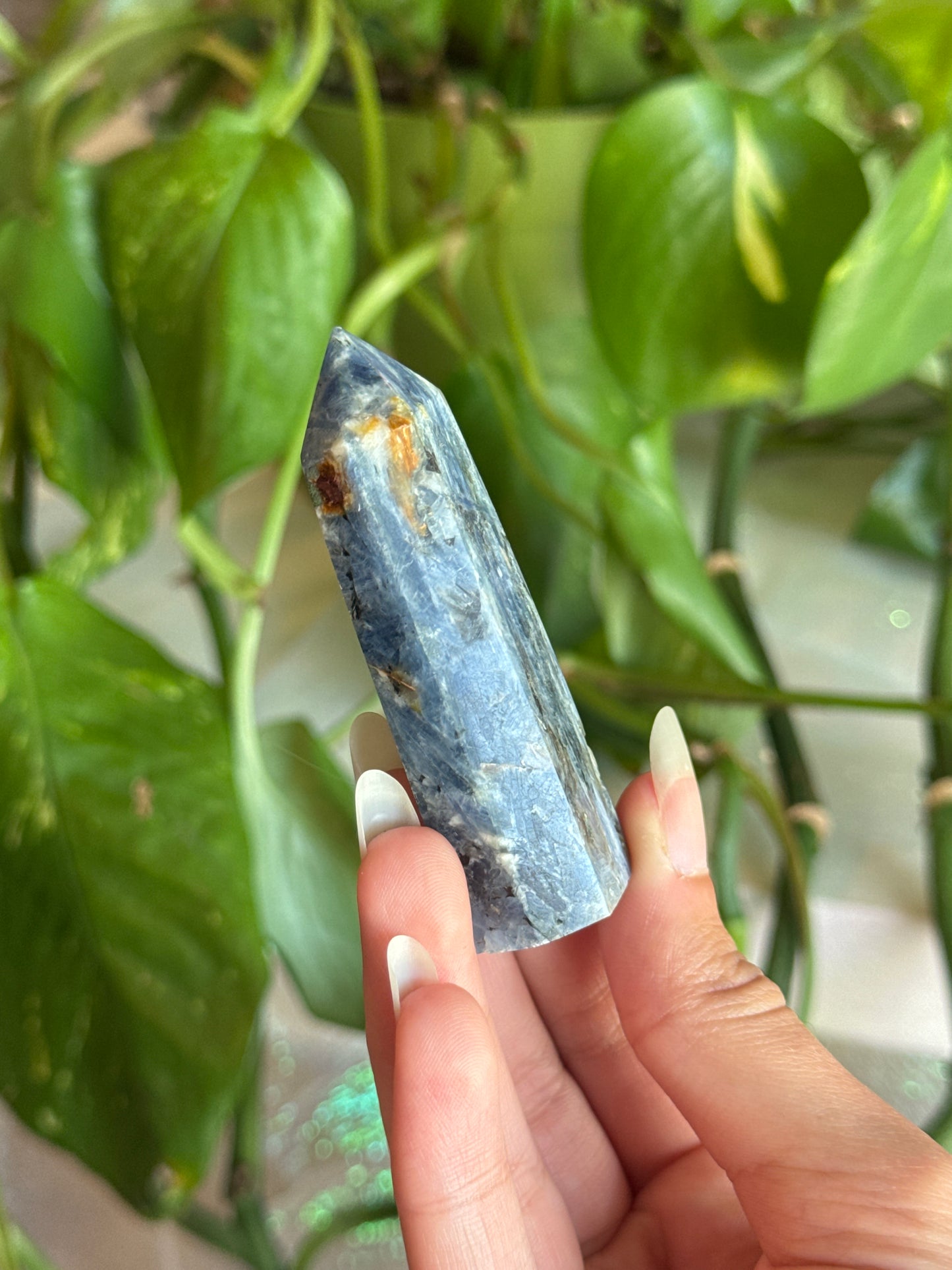 Kyanite with Garnet Inclusions Tower