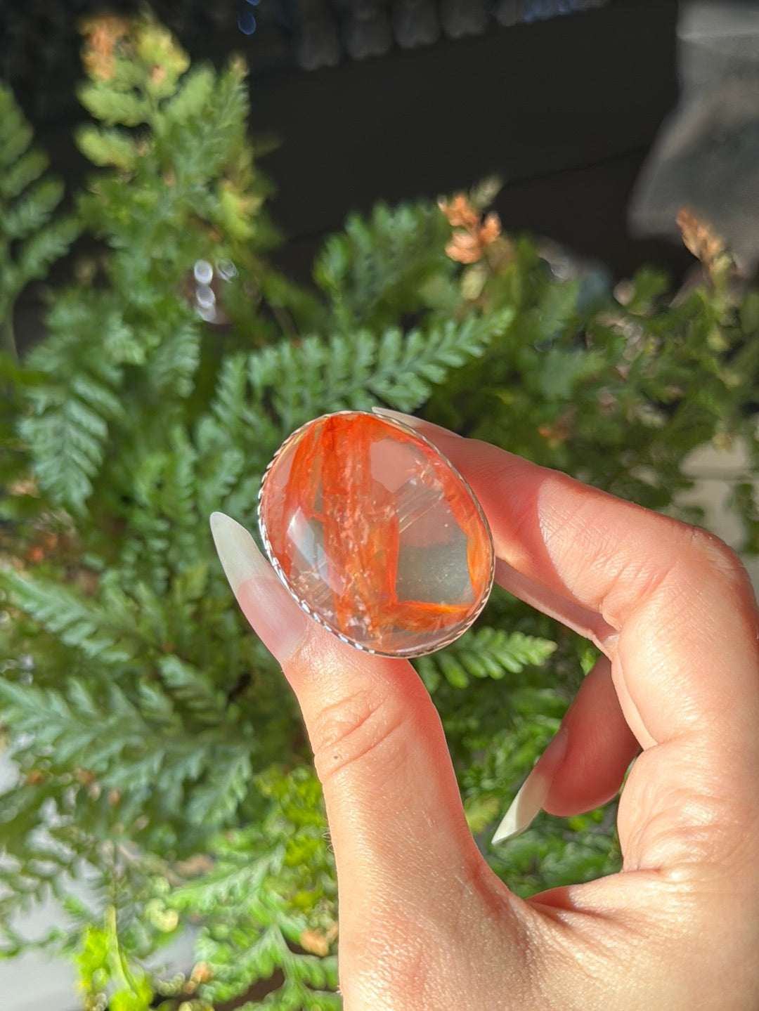 Fire Quartz Adjustable Statement Ring | High Grade