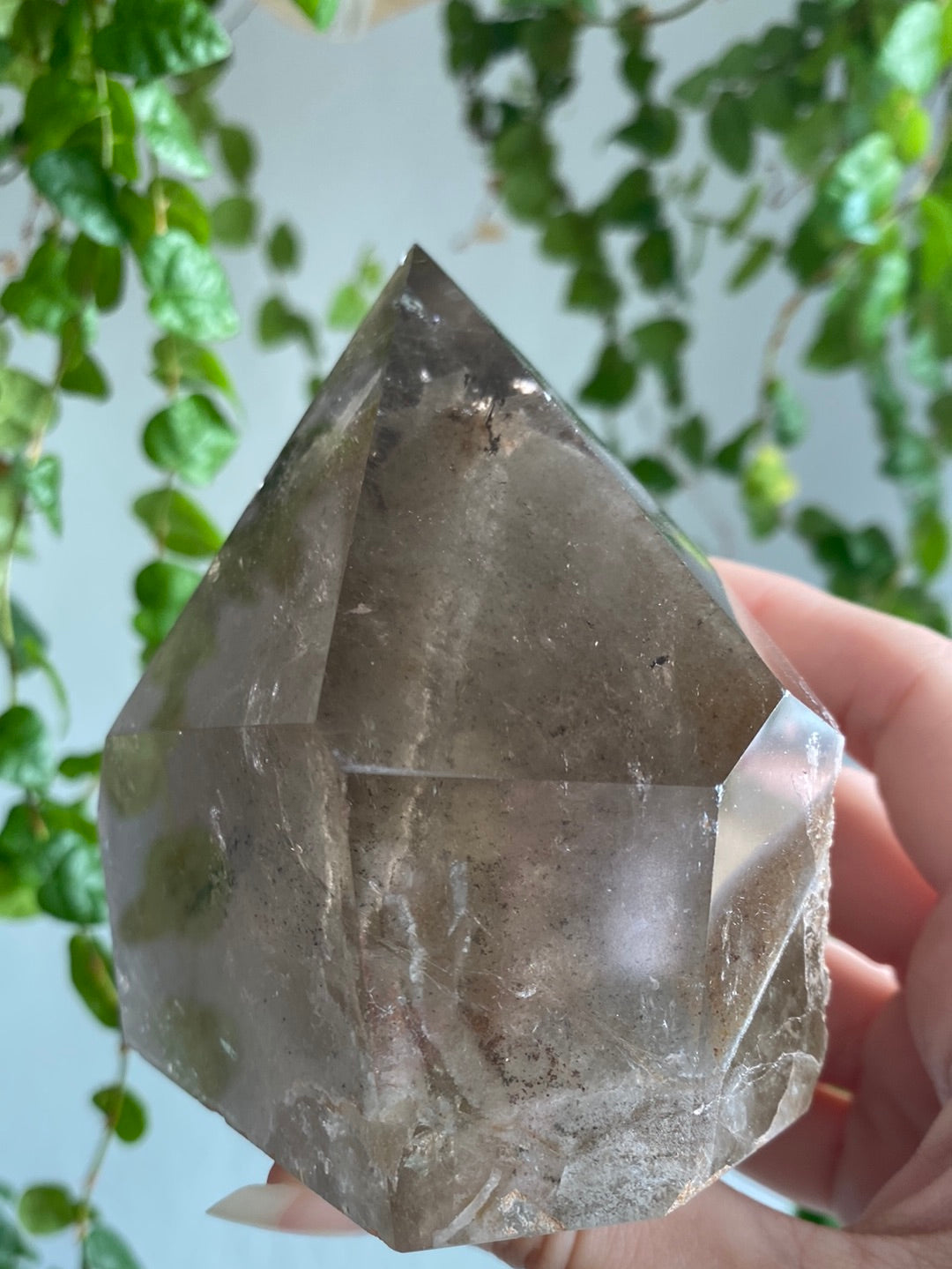 XL Smoky Garden Quartz Tower