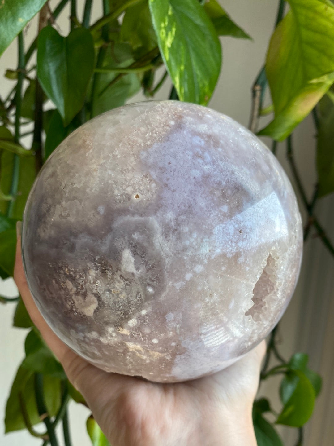 XL Pastel Purple & Pink Amethyst Sphere 115mm 4.8lbs