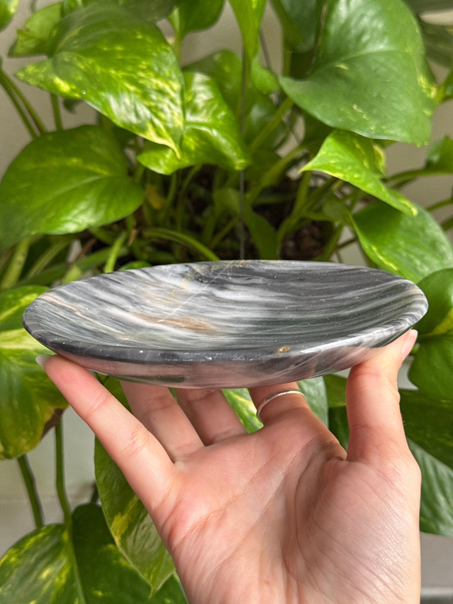 Marble Onyx Oval Bowl