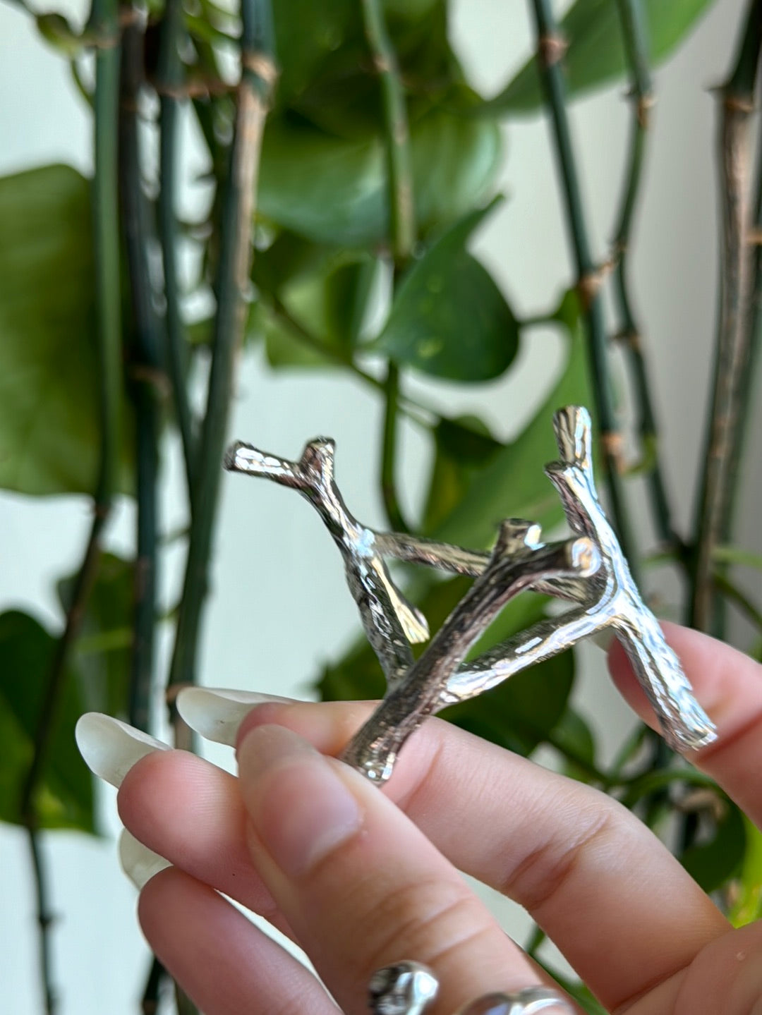 Branch Silver Sphere Stand