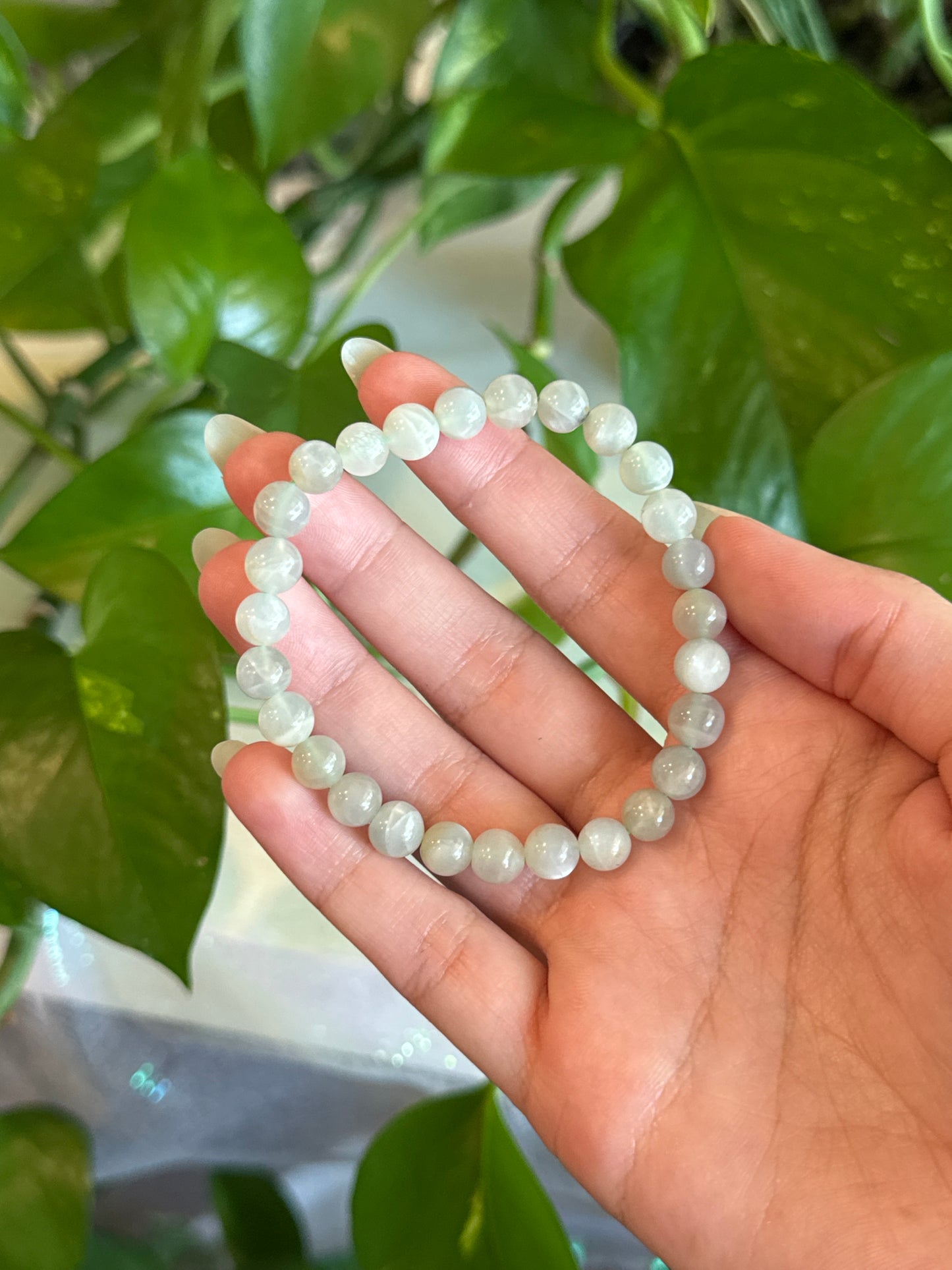 Sage Moonstone Bracelet