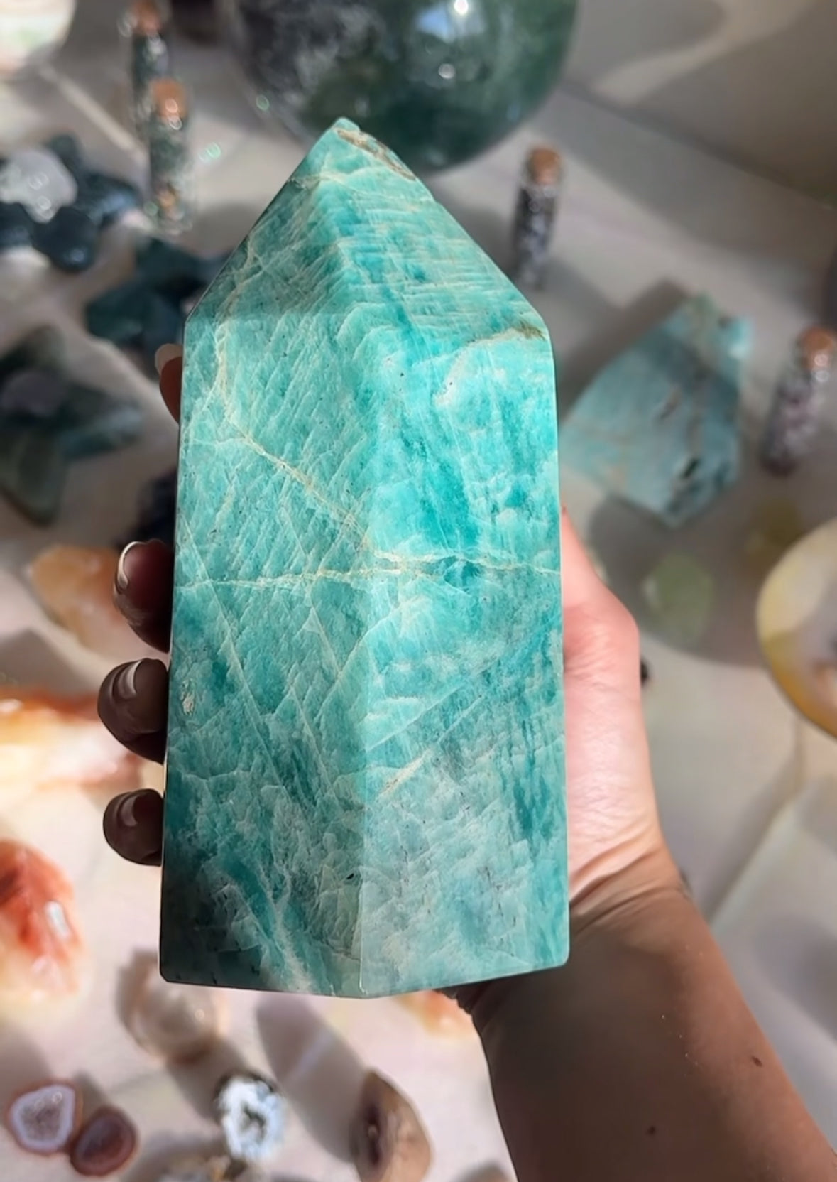 Statement Chunky Amazonite Tower
