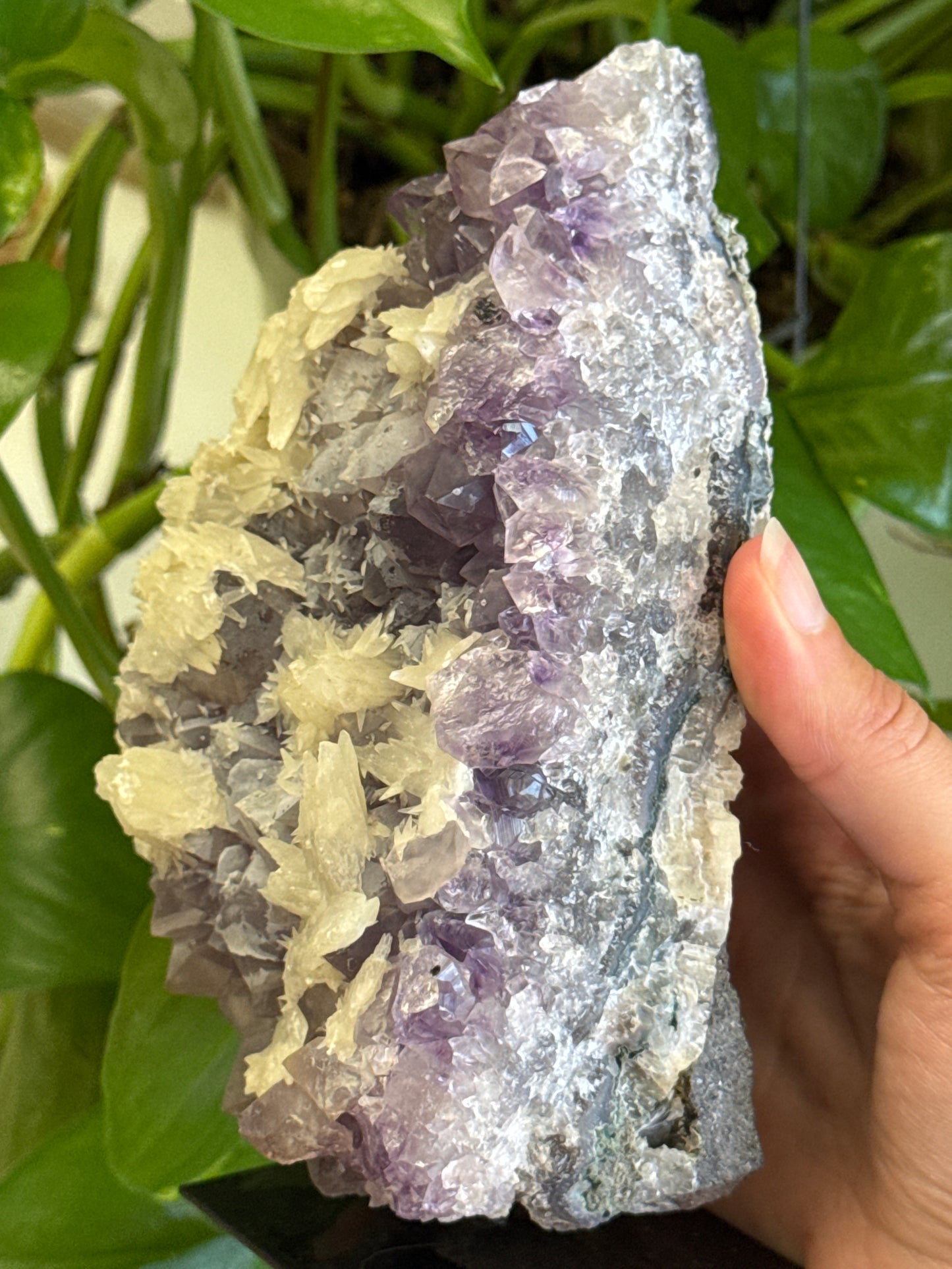 Statement Amethyst Calcite Cluster
