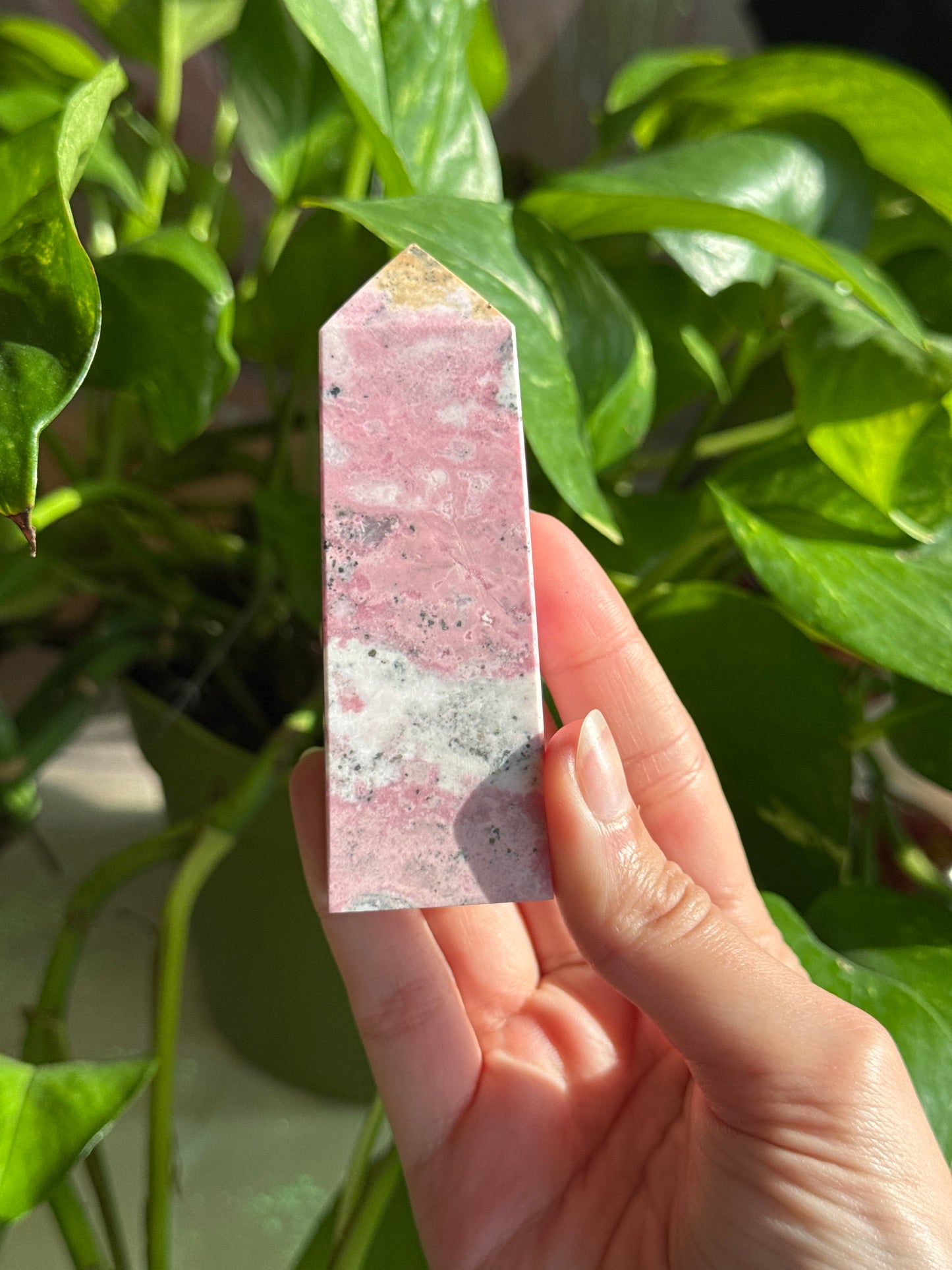 Bubblegum Rhodonite Tower A
