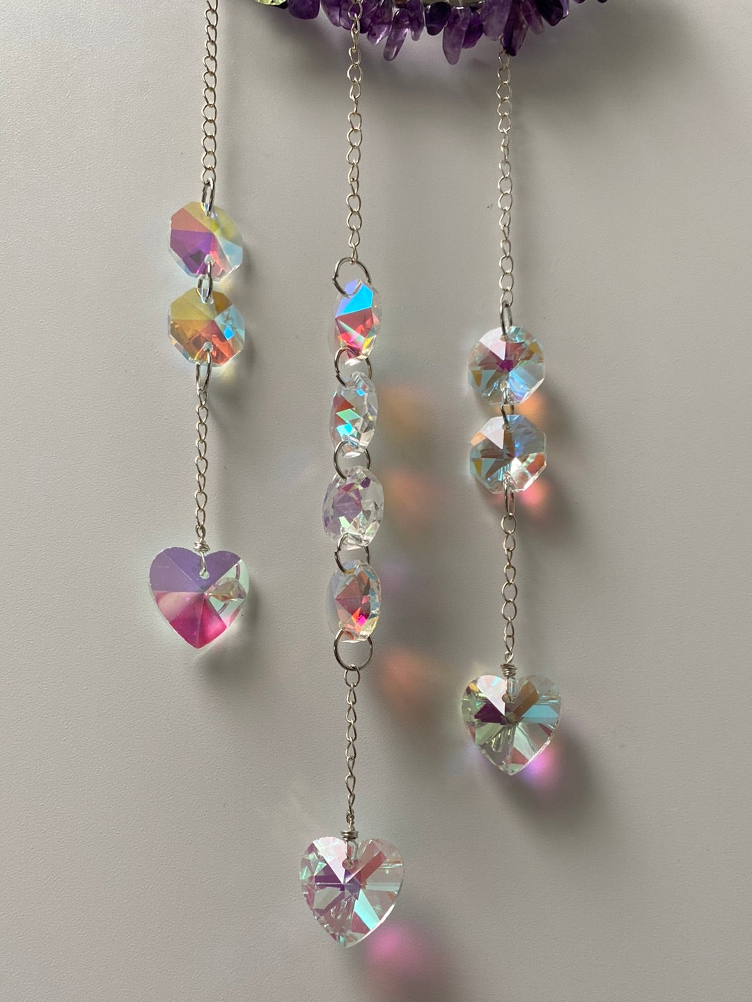 Amethyst Butterfly Suncatcher