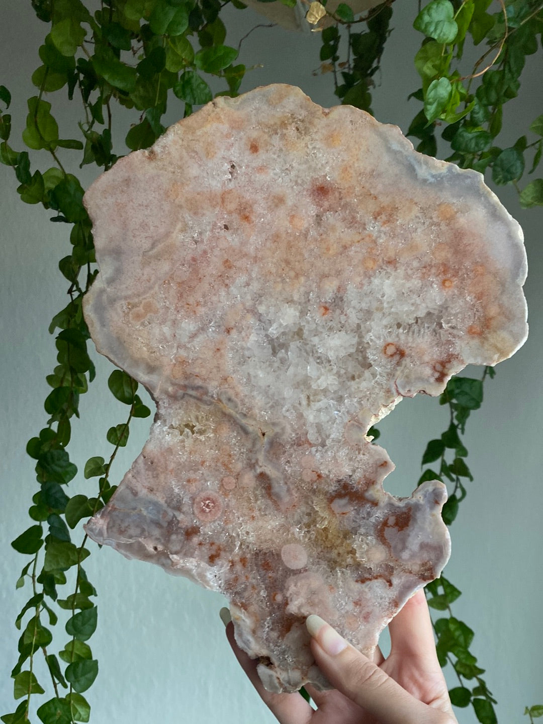 XXL Druzy Pink Amethyst Slab (11” & 3.1lbs)