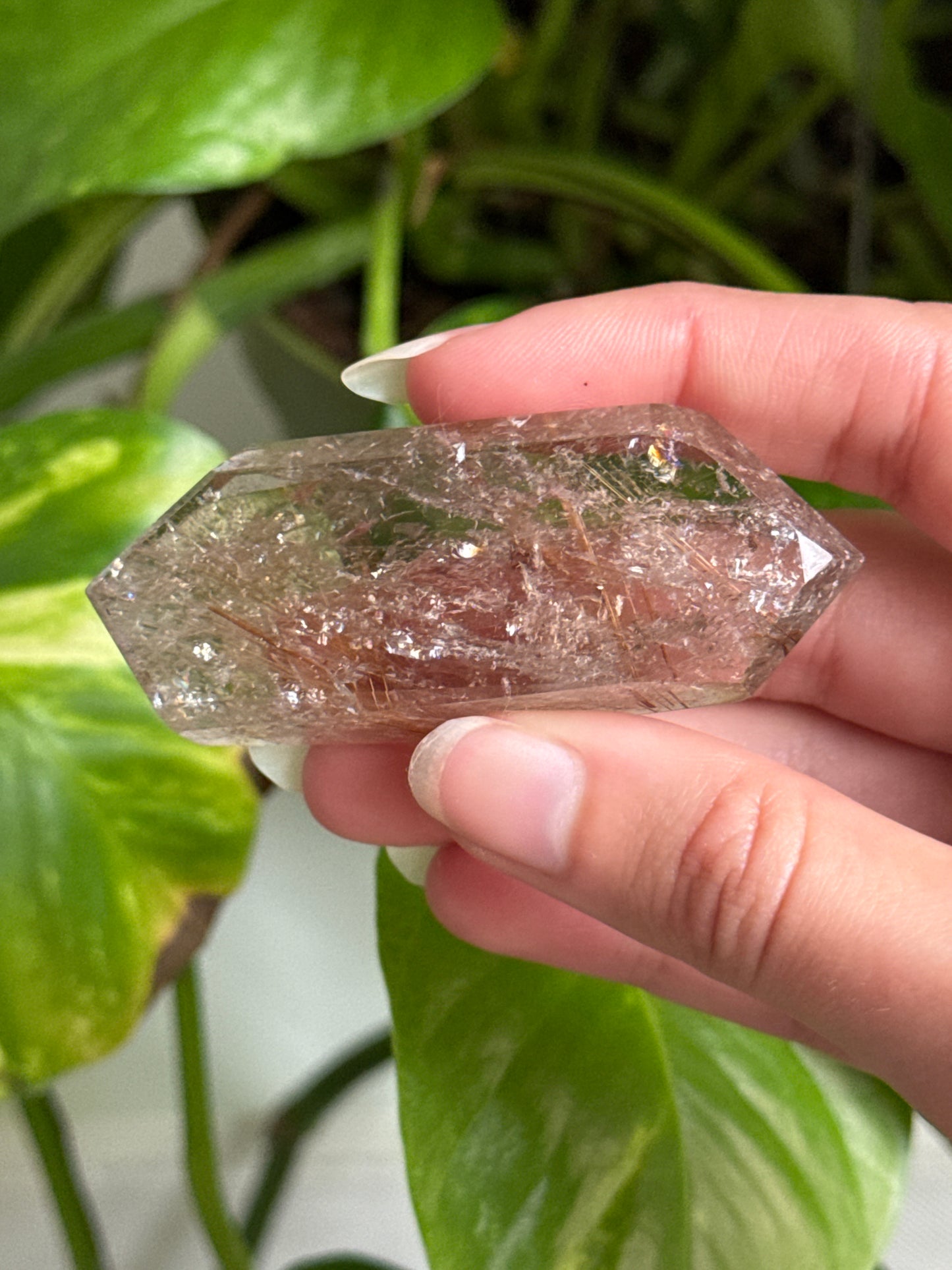 Smoky Copper Rutile Quartz Freeform