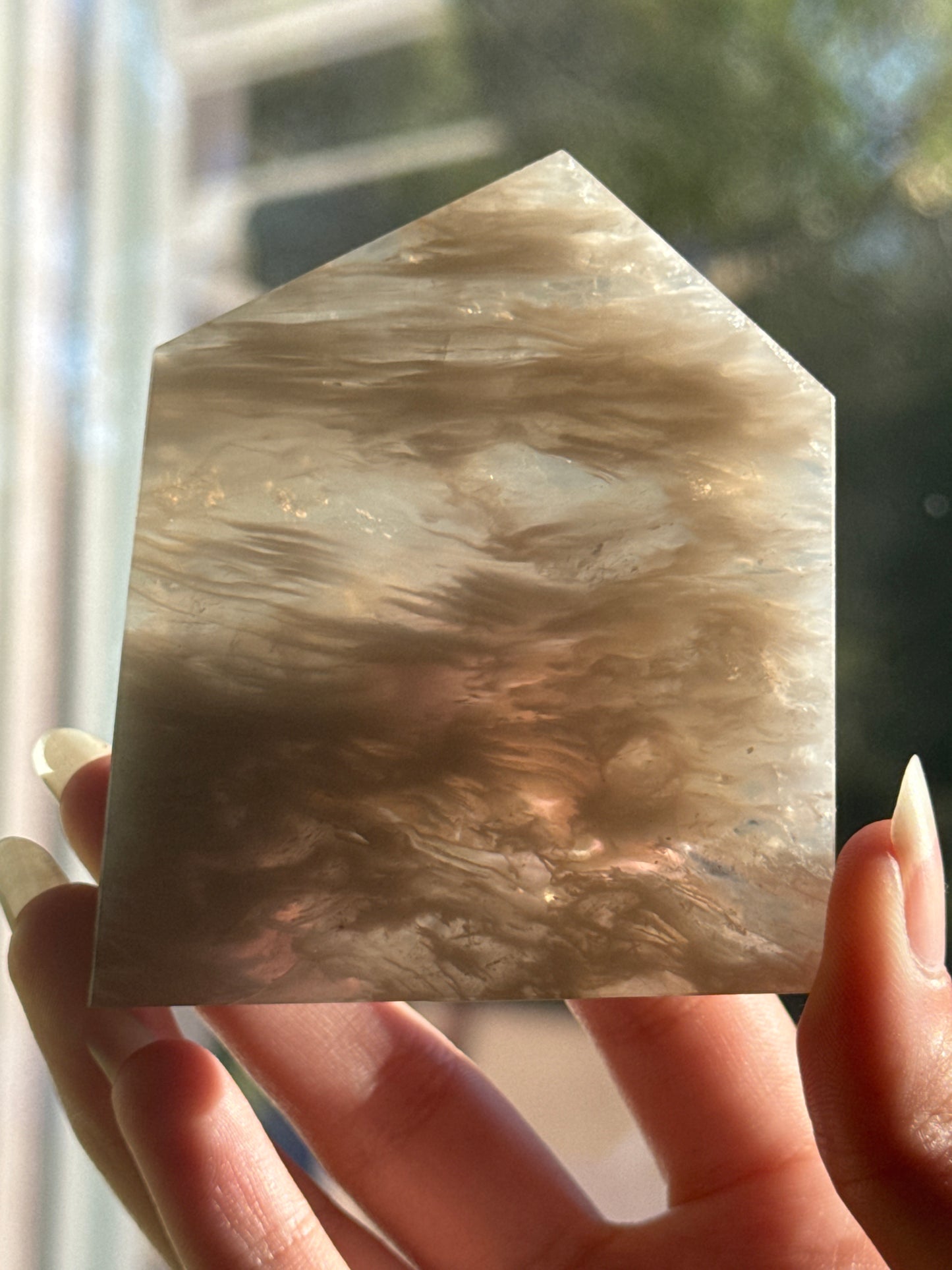 Silky Blue Rose Quartz Slab