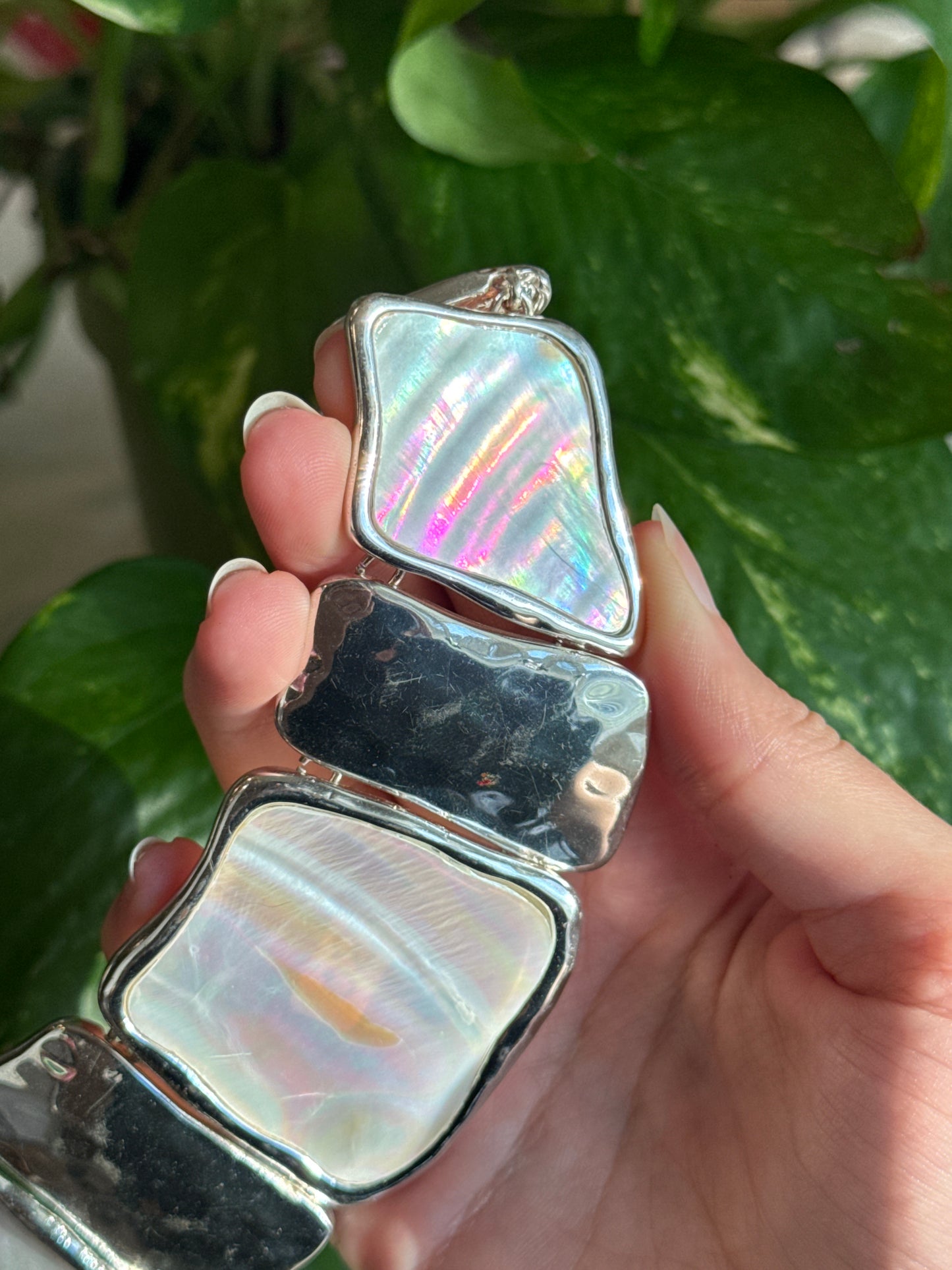 Statement Vintage Abalone Necklace