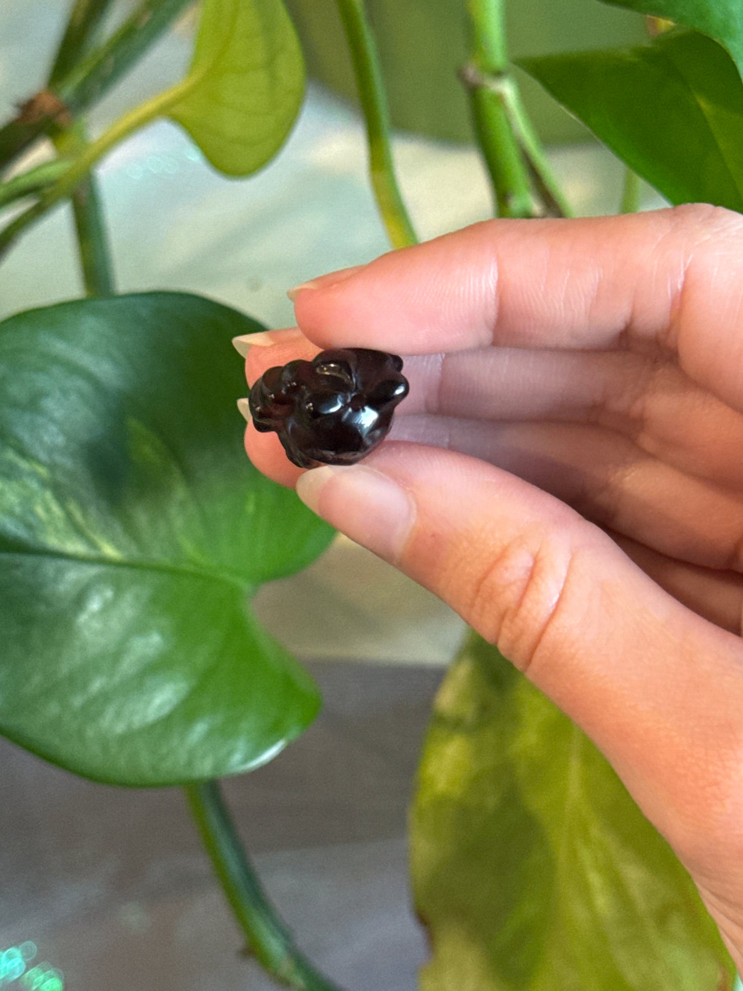 Smoky Quartz 9 Tail Fox Mini Carving