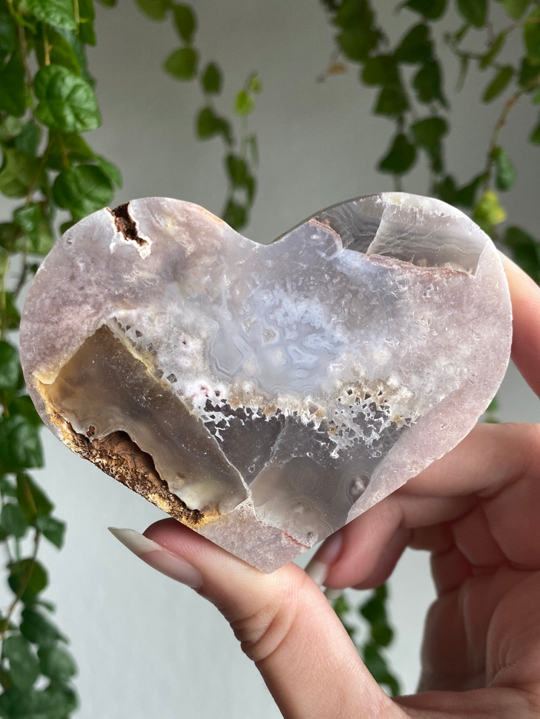 Pink Amethyst Slab Heart A