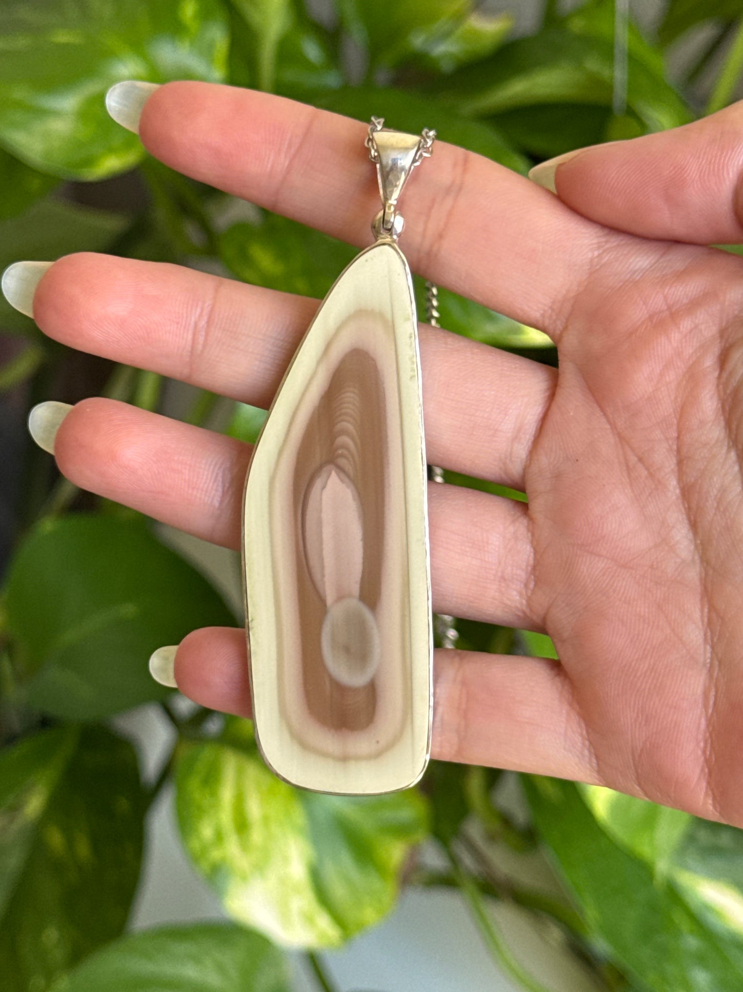 Imperial Jasper Statement 925 Sterling Silver Necklace