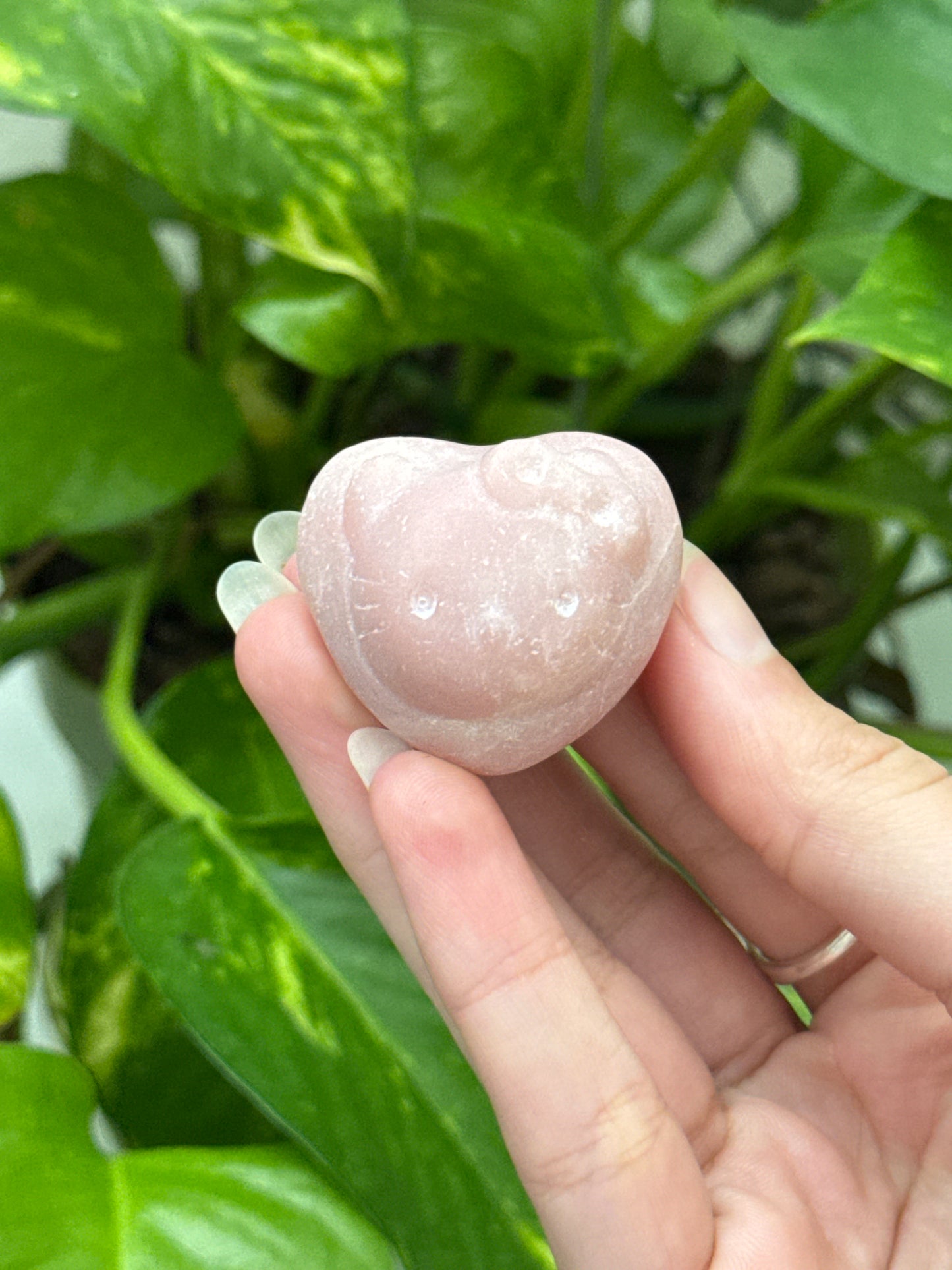 Pink Opal Hello Kitty Heart