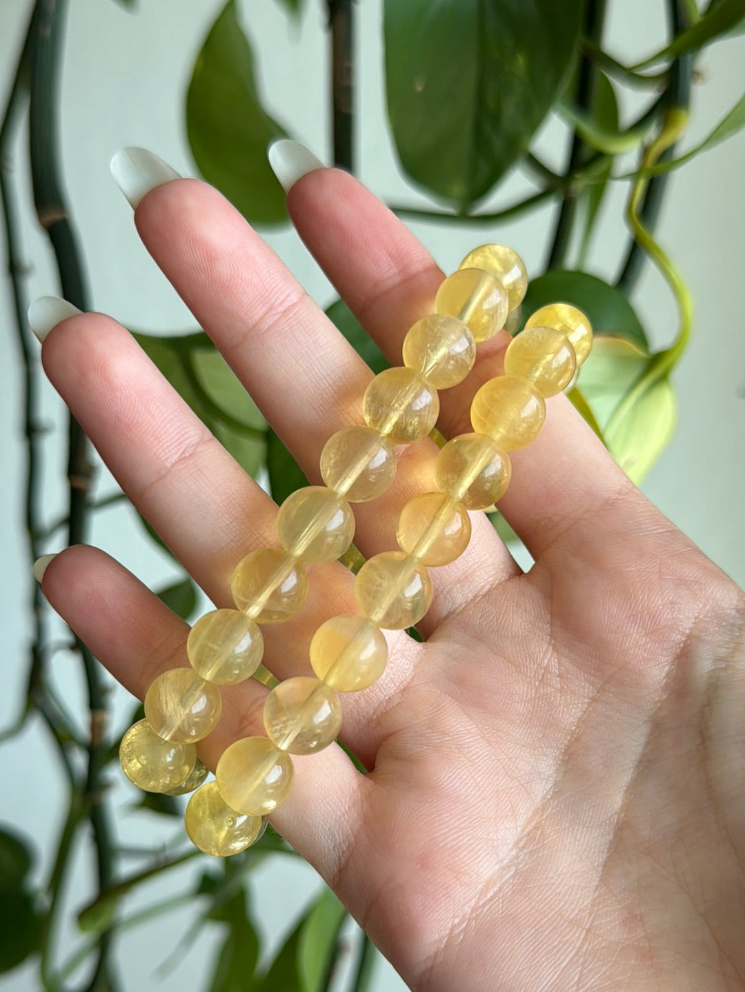 Large Yellow Fluorite Bracelet