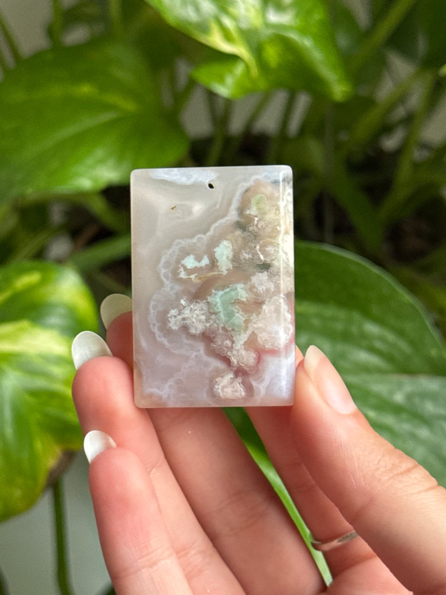 Flower Agate Rectangle