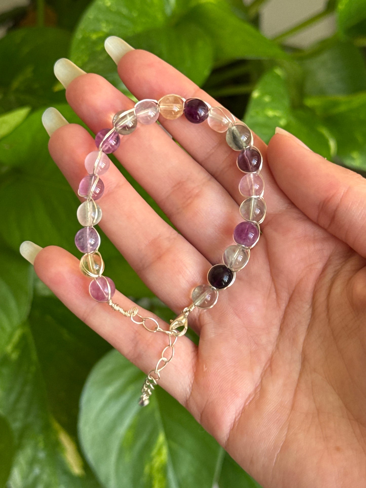 Mermaid Fluorite Adjustable Bracelet