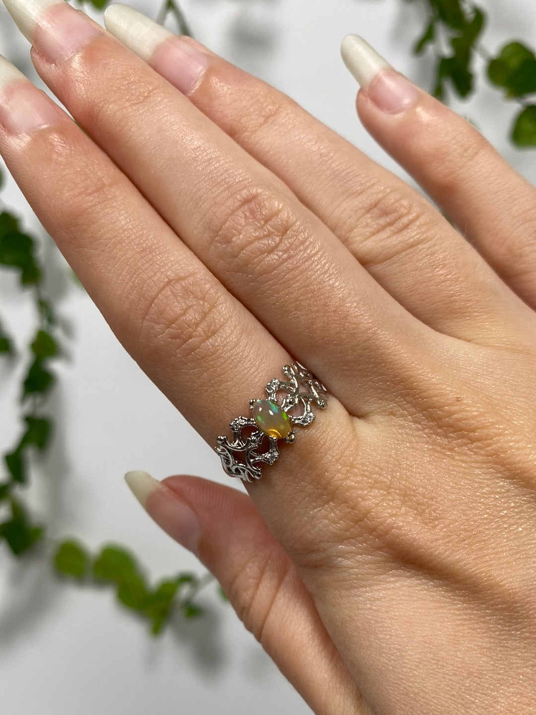 Opal Adjustable Ring