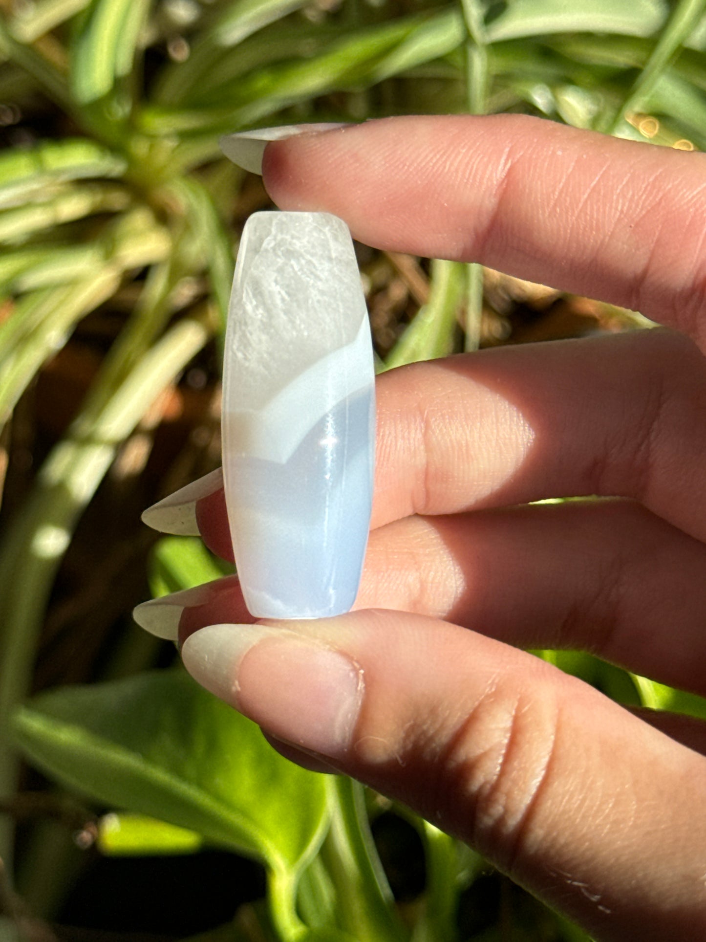 Unique Blue Lace Agate Carving