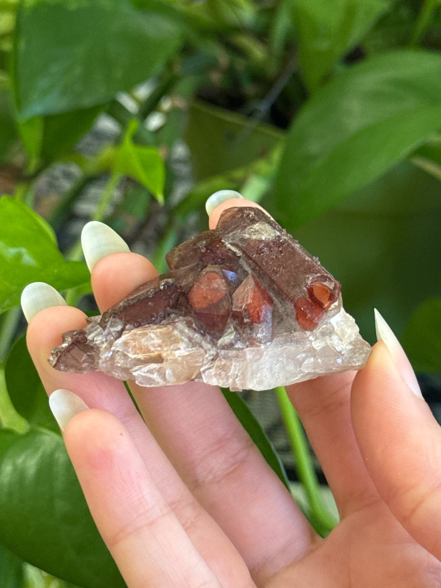 Sparkly Hematite Coated Quartz Specimen B