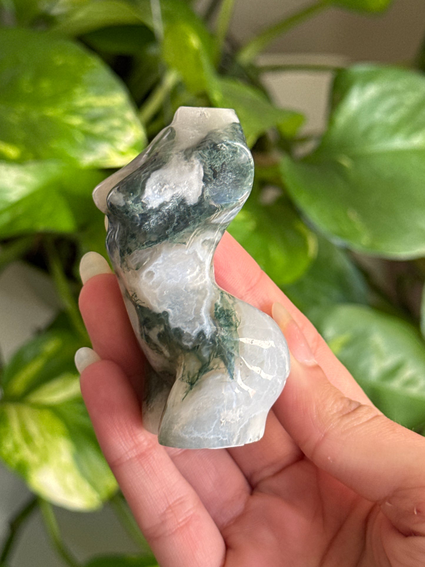 Moss Agate Goddess Body