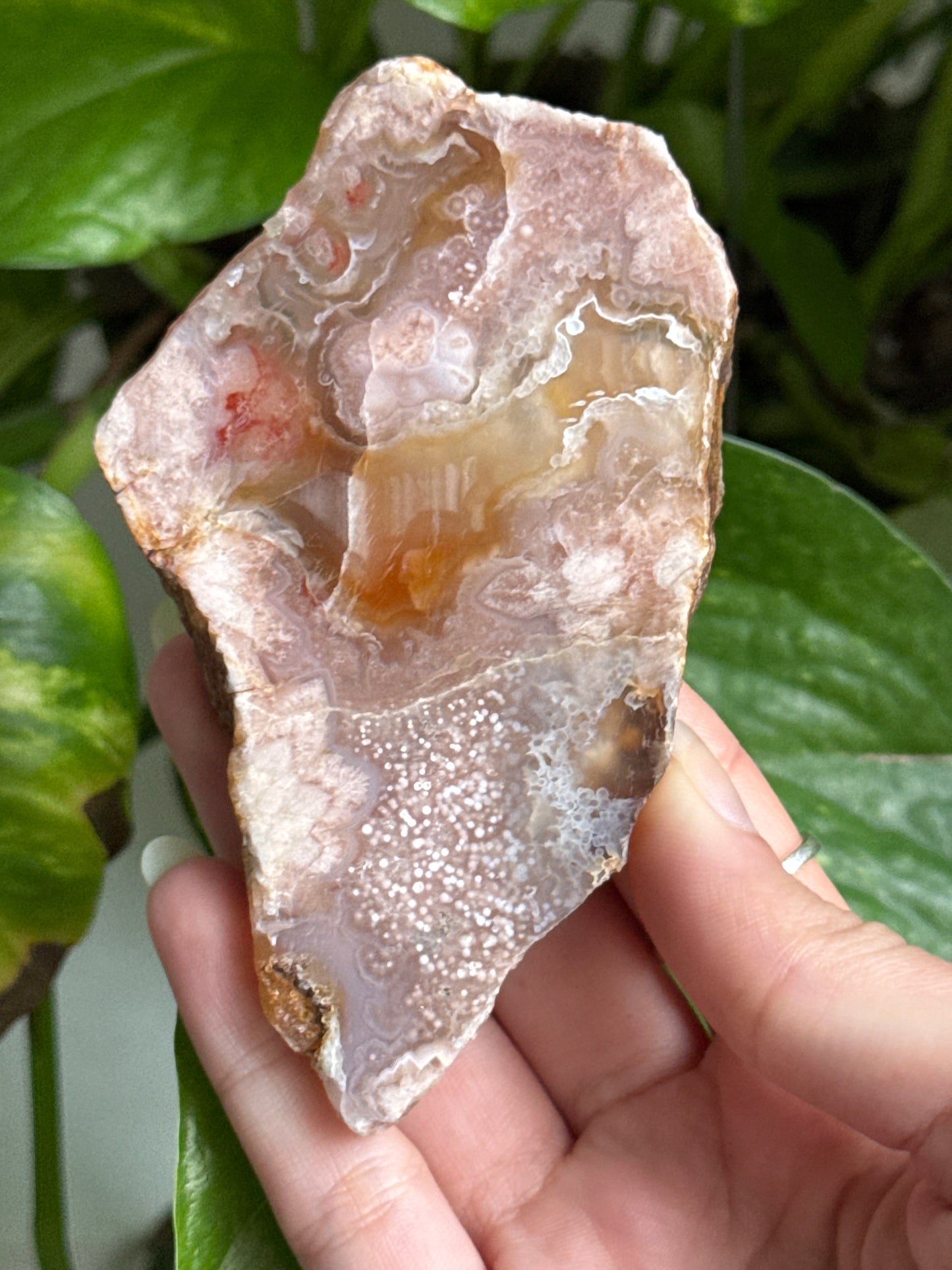 Pink Amethyst & Flower Agate Slab | You Pick