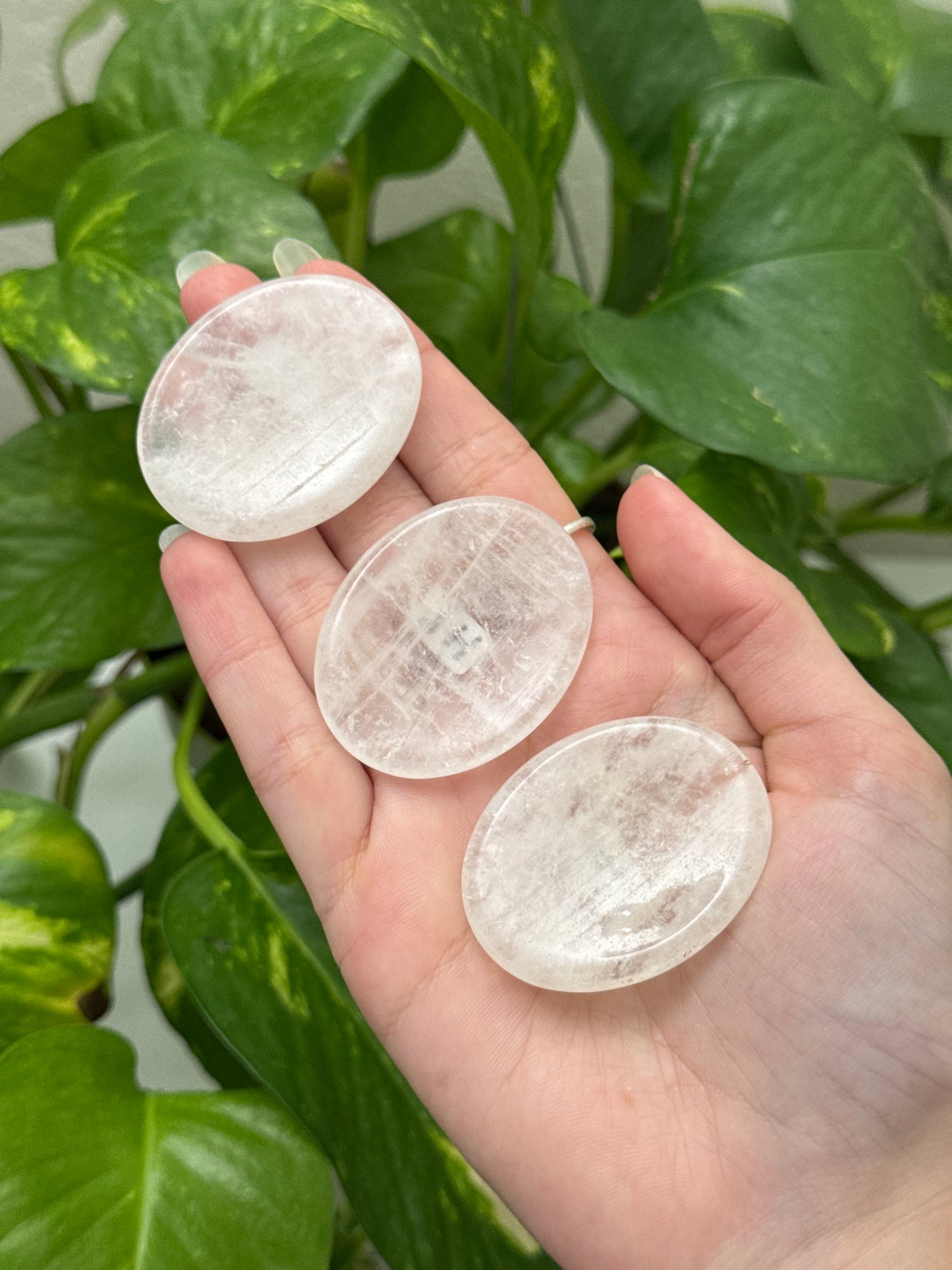Clear Quartz Worry Stone