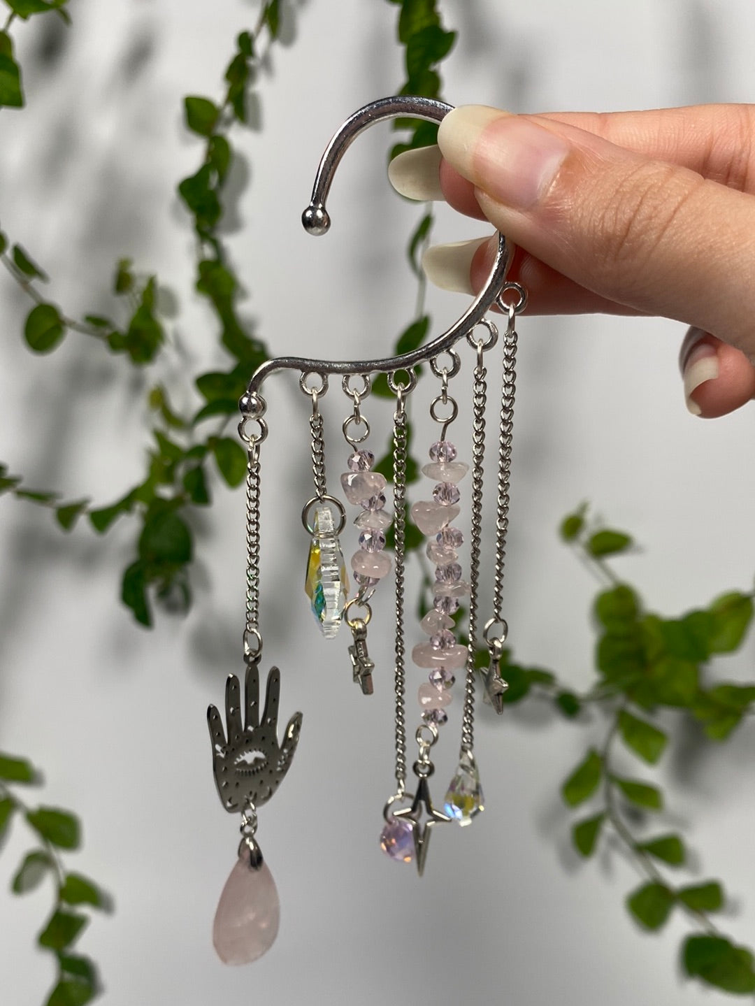 Rose Quartz Ear Cuff