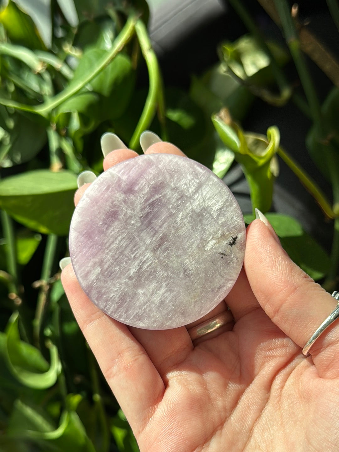 Aquamarine & Kunzite Disk