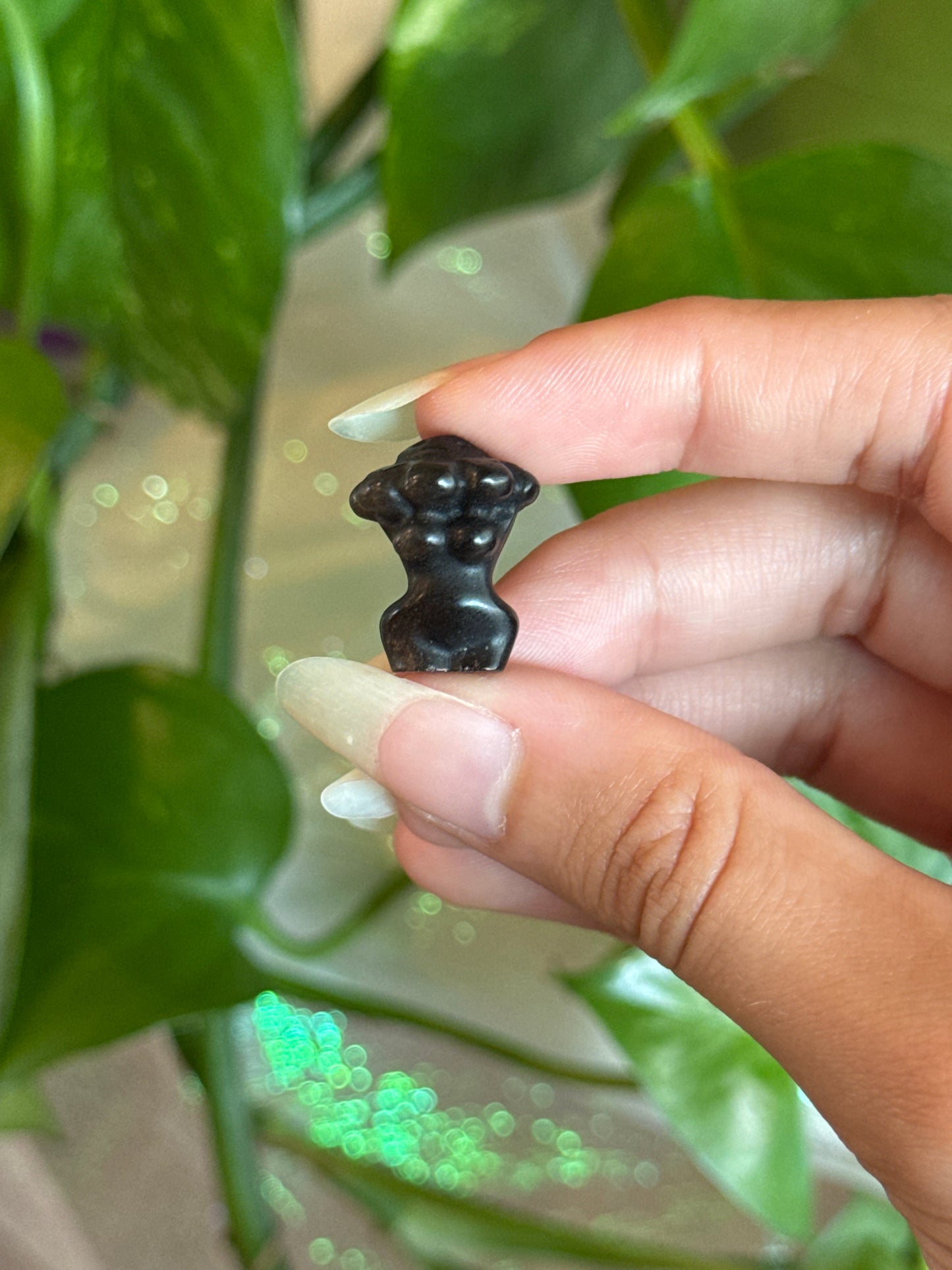 Obsidian Mini Mushroom Goddess