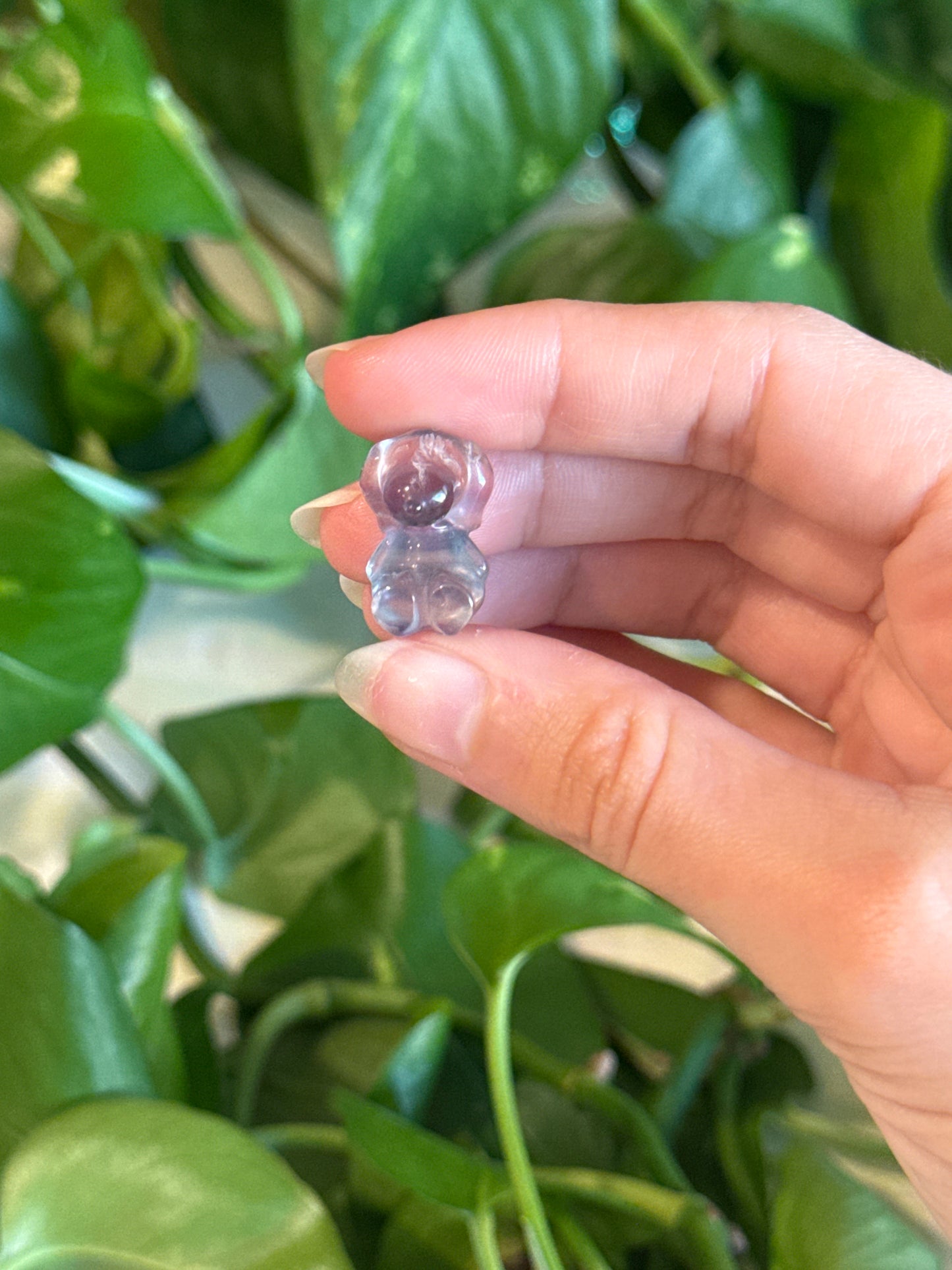 Fluorite Mini Snoopy Carving