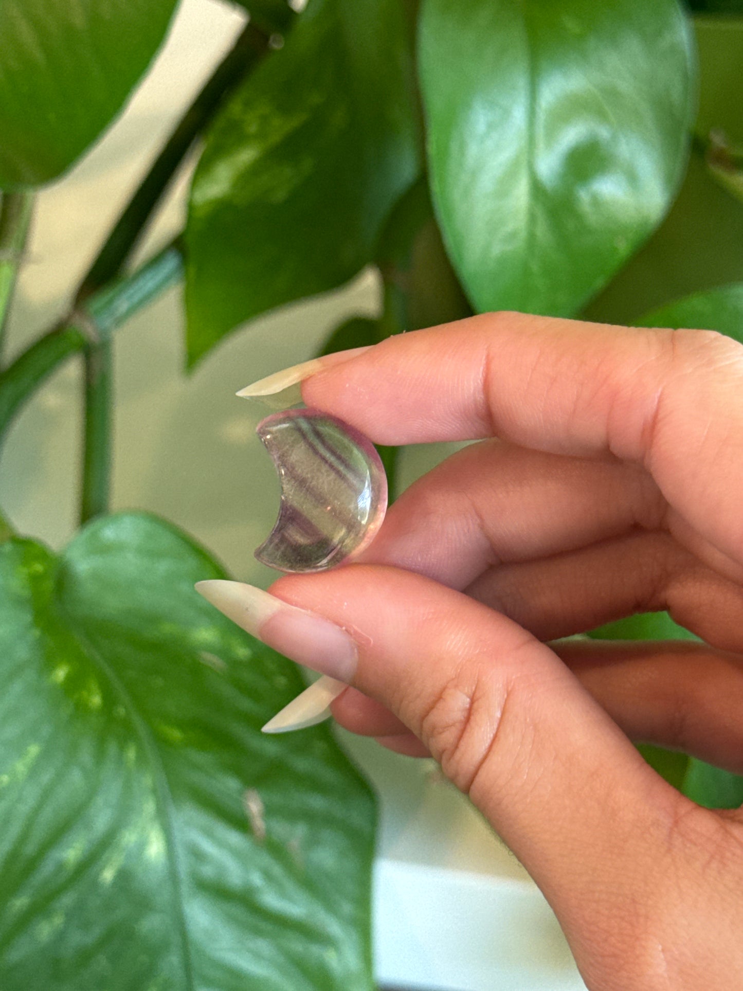 Fluorite Crescent Moon
