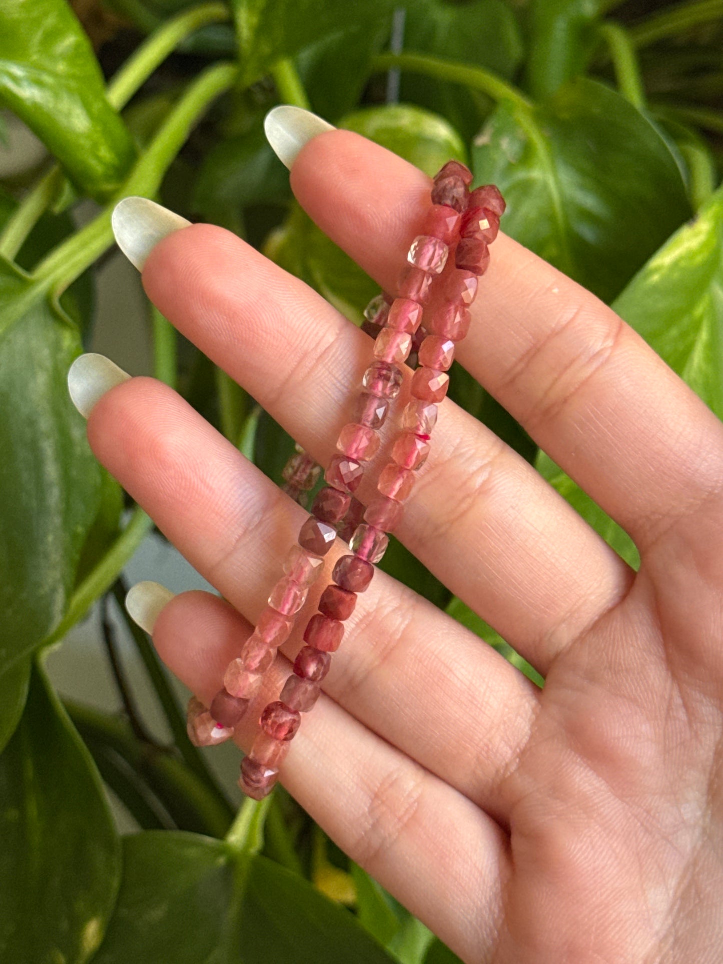 Faceted Fire Quartz Bracelet