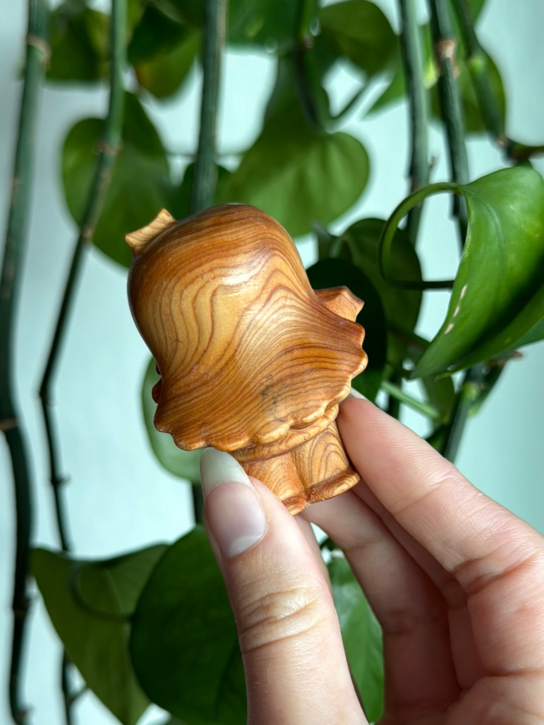 Twin Star Pair Wood Carving